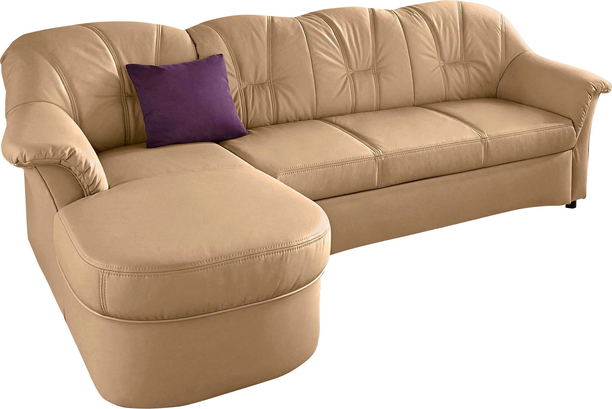 DOMO collection Ecksofa »Flores Schlafsofa, B/T/H: 233/142/86 cm, L-Form«, günstig online kaufen