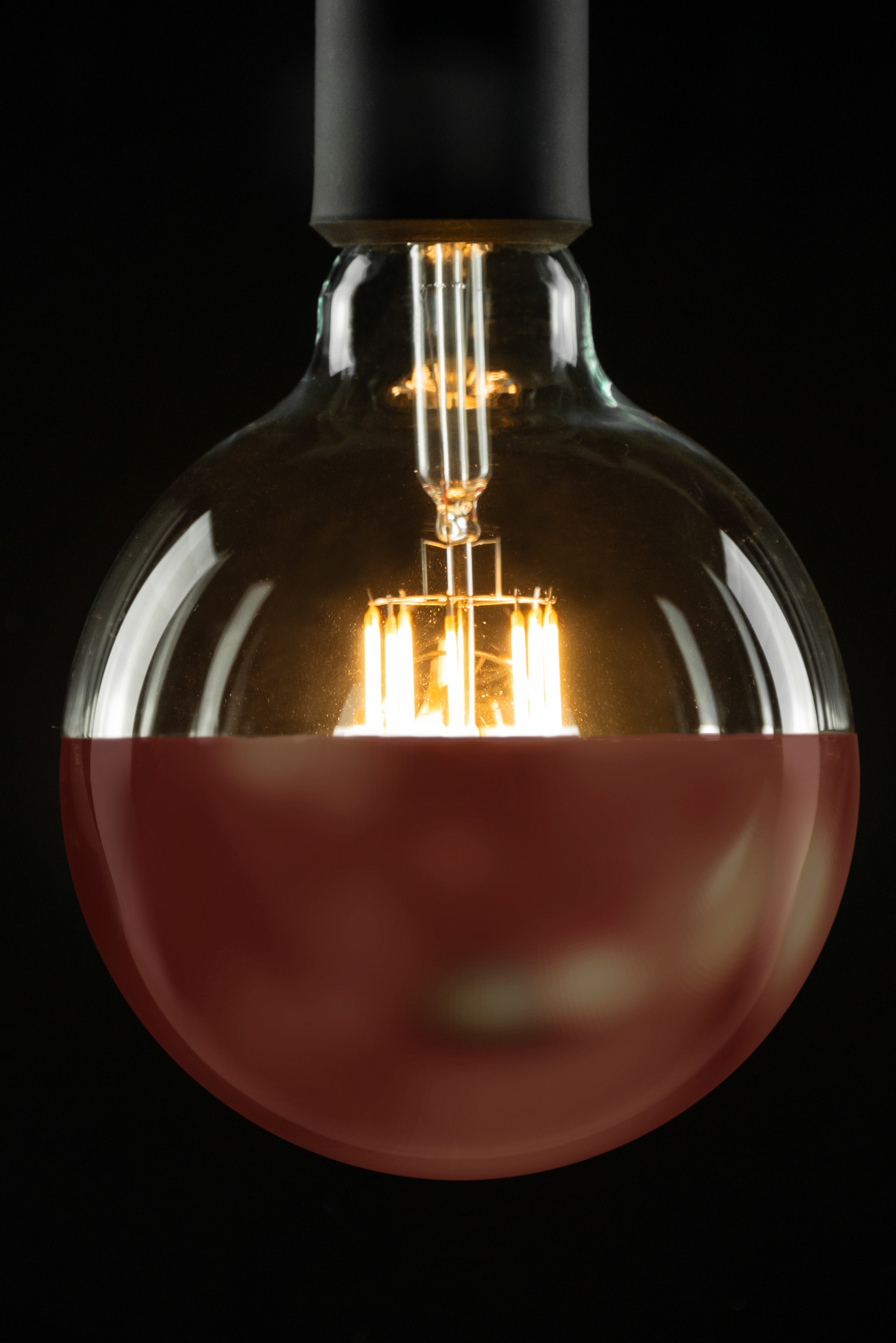 SEGULA LED-Leuchtmittel »LED Globe 125 Spiegelkopf Gold«, E27, Warmweiß, di günstig online kaufen