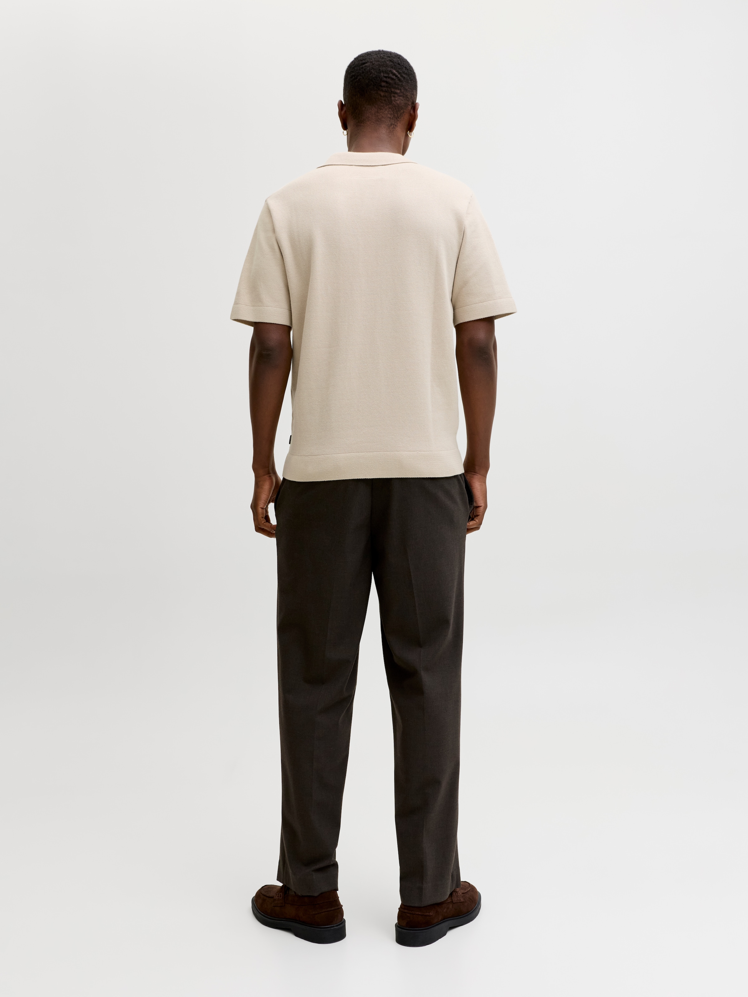 Jack & Jones Polokragenpullover »JPRBLAMILANO SPRING SPLIT NECK SS SN« Baumwollmischung, regular fit