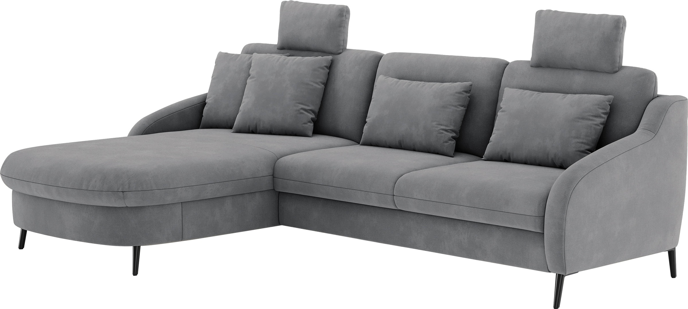 sit&more Ecksofa »Soul L-Form«, wahlweise mit Bettfunktion und Bettkasten oder Schubkasten