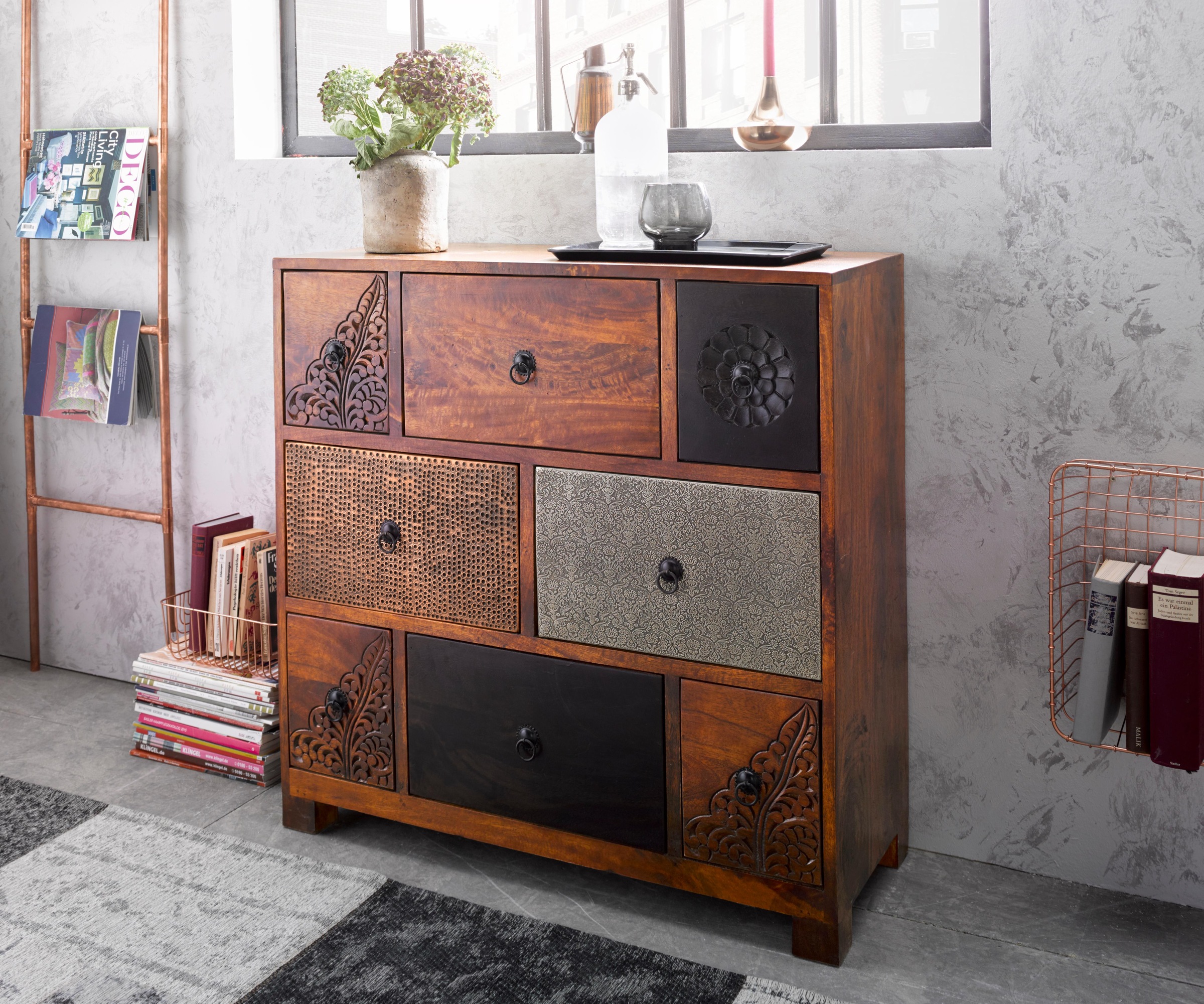 Home affaire Kommode »Mahar«, Breite 85 cm