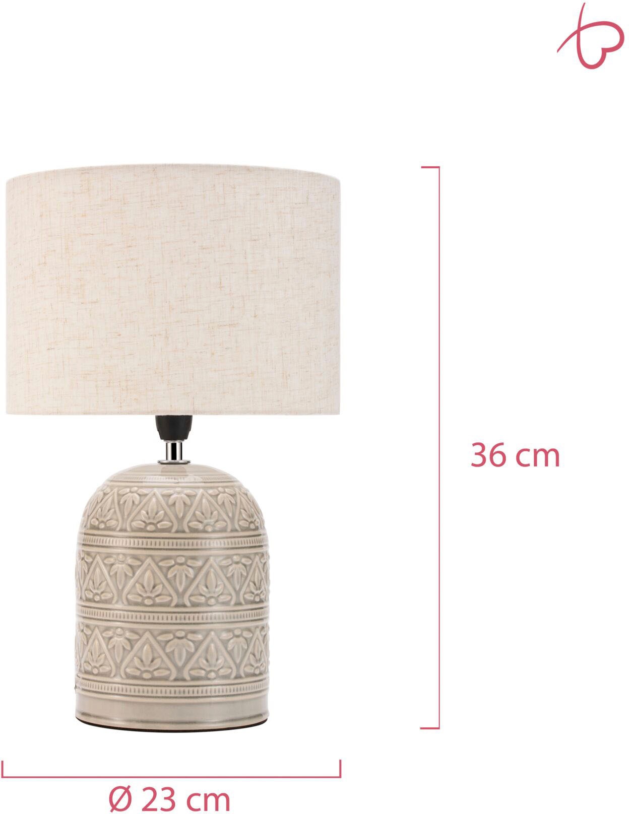 Pauleen Tischleuchte »Tender Pearl max20W Beige 230V Stoff/Keramik«, 1 flammig, Leuchtmittel E14 | ohne Leuchtmittel, E14