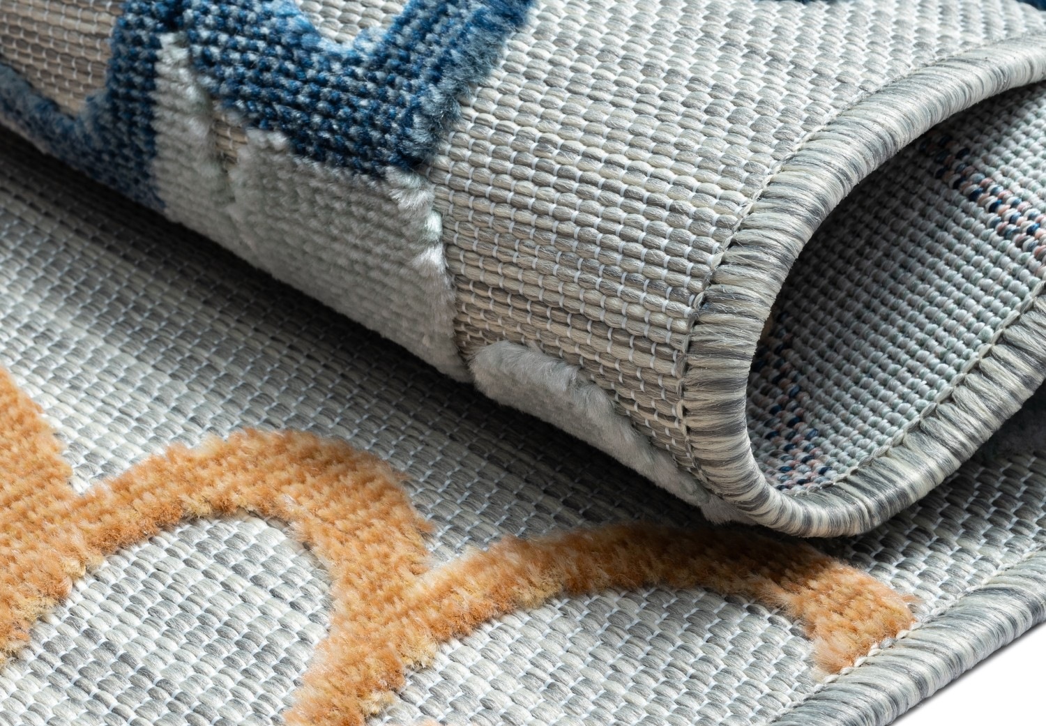 Myflair Möbel & Accessoires Teppich »Bloom Lagerräumung«, rechteckig, 8 mm Höhe, Blumen Motiv, Hoch-Tief Effekt, Outdoor geeignet, Balkon, Terrasse