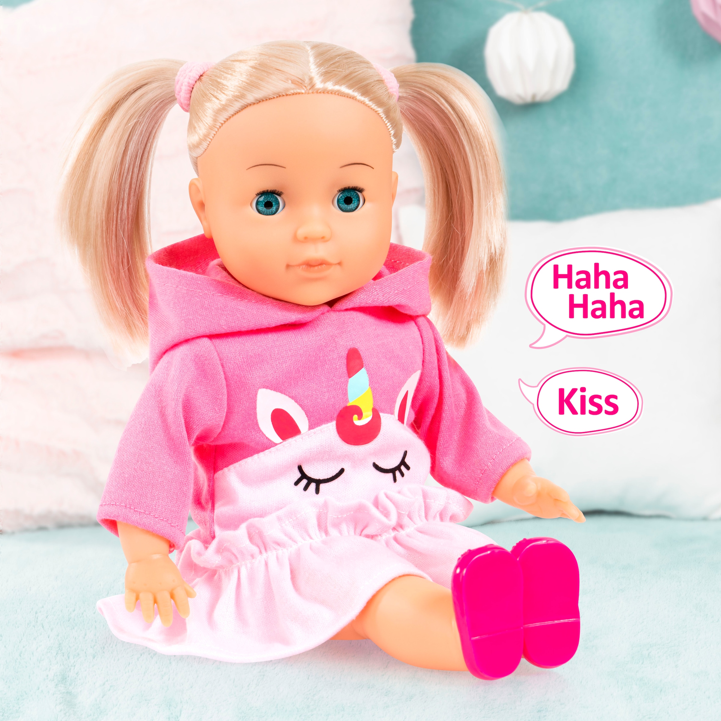 Bayer Stehpuppe »Little Love, Charlene 33 cm«, mit Schlafaugen und Babygeräuschen