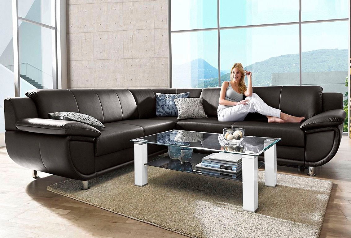 TRENDMANUFAKTUR Ecksofa »Rondo wahlweise mit Schlaffunktion, 267x247 cm (Bx günstig online kaufen