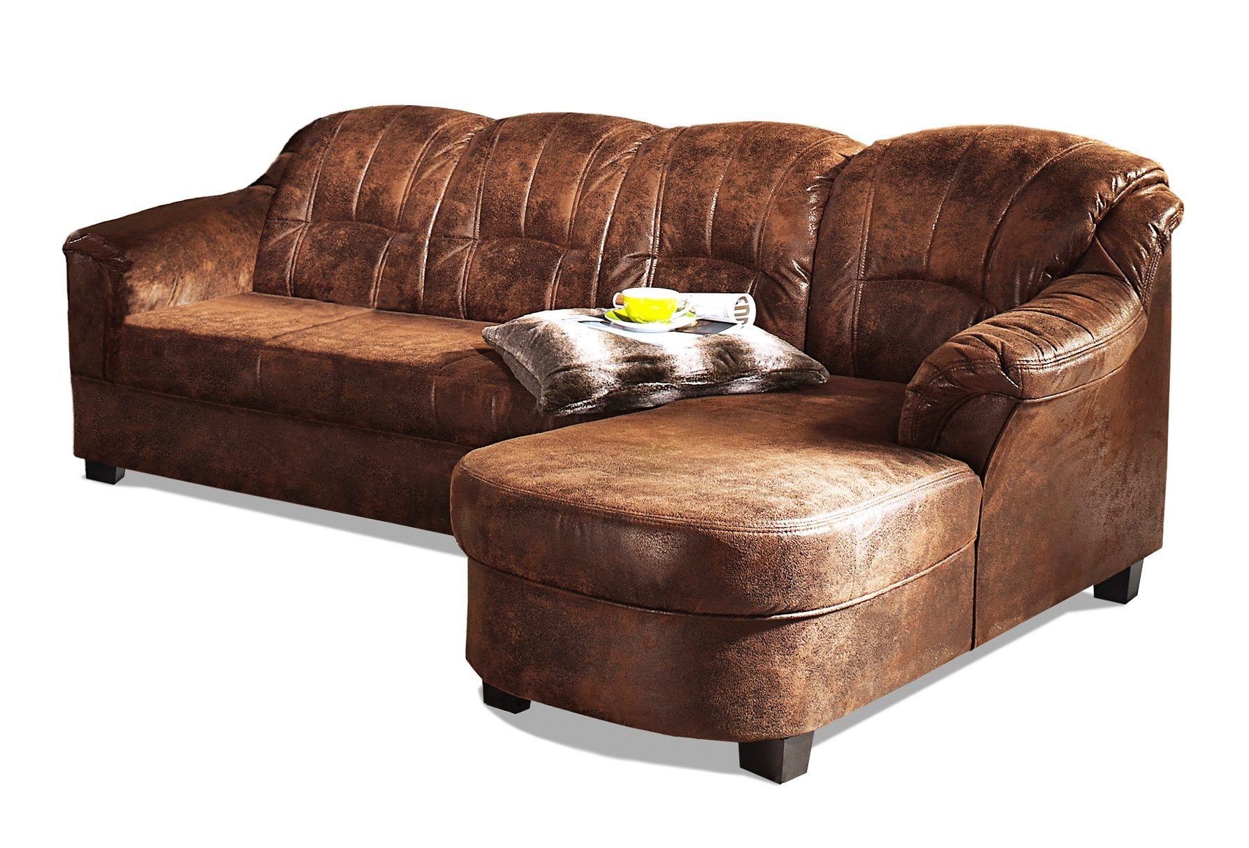 Home affaire Ecksofa »Budapest zeitlos & elegant, bequeme Armlehnen, L-Form günstig online kaufen