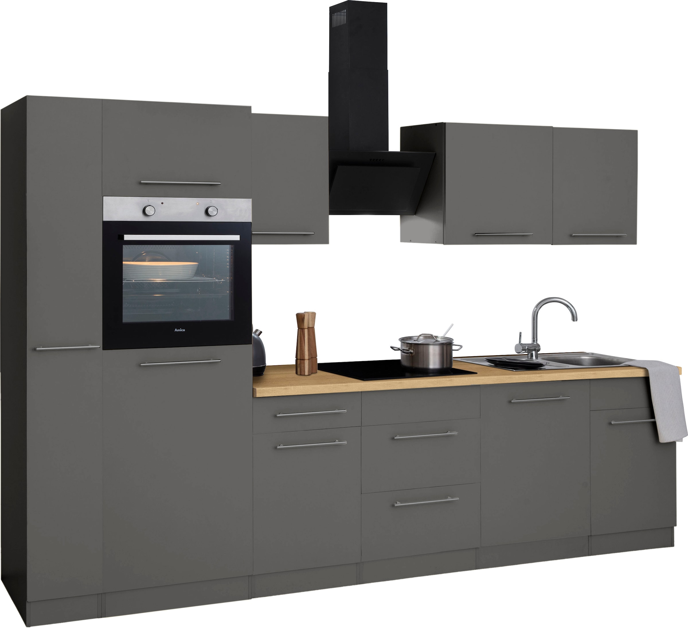 wiho Küchen Küchenzeile »Unna«, ohne E-Geräte, Breite 310 cm günstig online kaufen