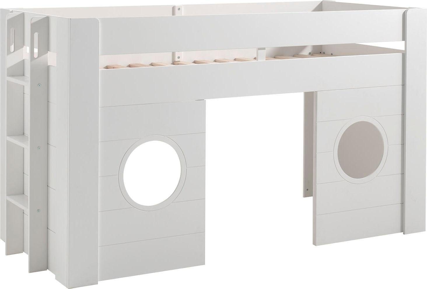 Vipack Hochbett »Freya«, (Made in Europe), in Hütten-Optik