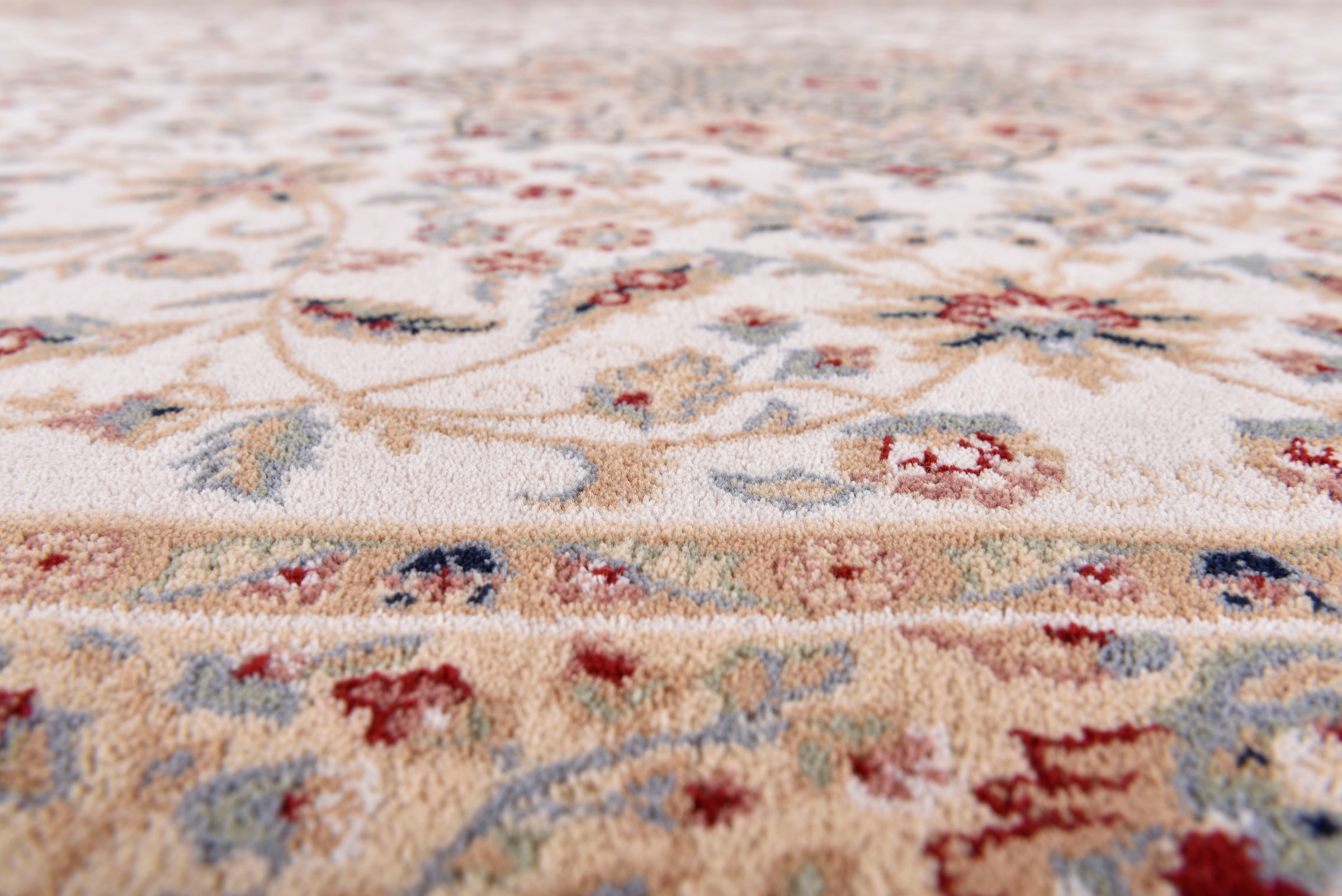 THEKO Wollteppich »Dolna - 859«, rund, 10 mm Höhe, Kurzflor, reine Wolle, Orient-Optik