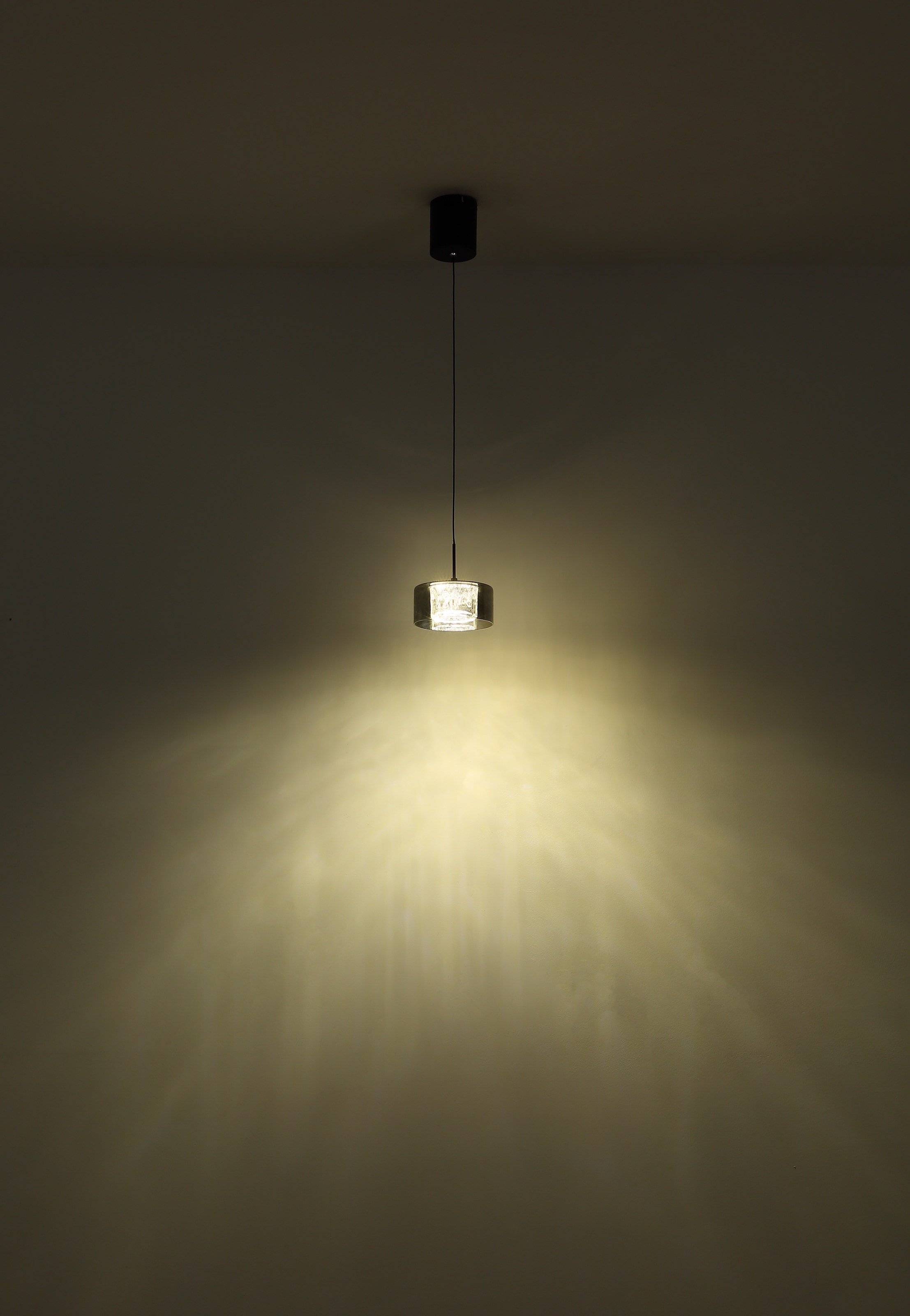GLOBO LIGHTING LED Pendelleuchte »FOGSY«, Leuchtmittel LED-Modul | LED fest integriert, Hängelampe/Pendelleuchte/Glas rauchfarben/Höhe kürzbar/Esstisch