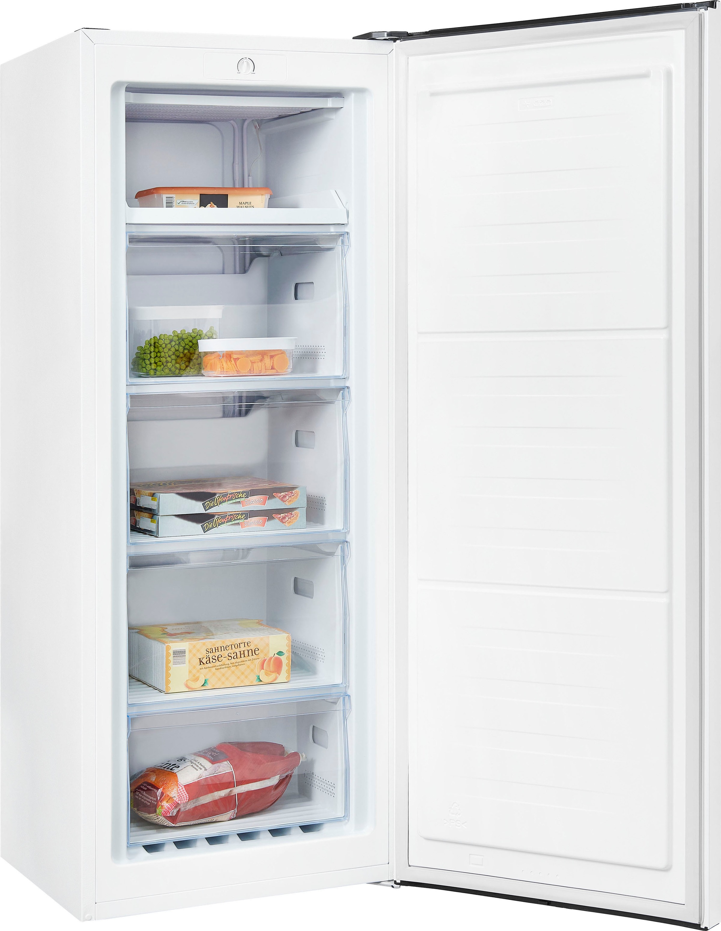 3. Bild von exquisit Gefrierschrank »GS230-010E weiss«, 143,5 cm hoch, 55,0 cm breit, 165 L Volumen, 4 Sterne Gefrieren