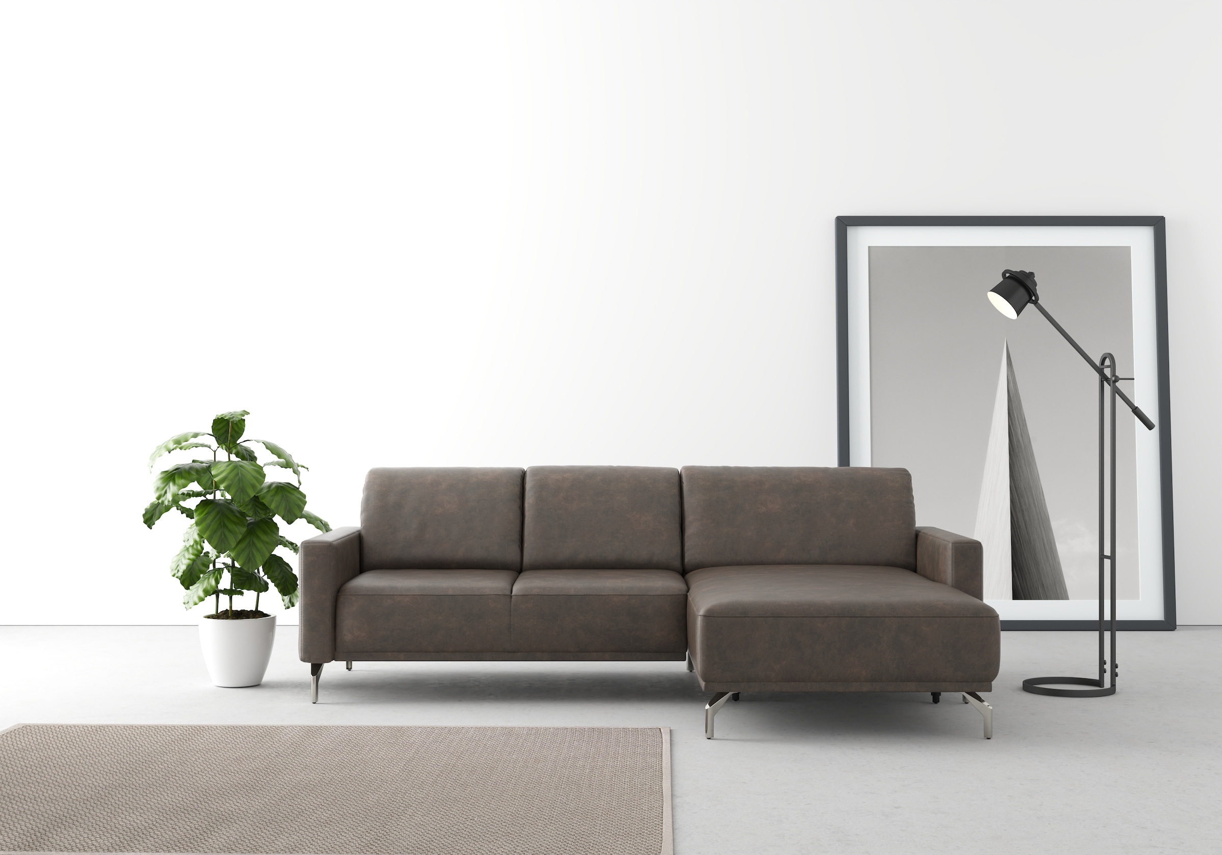 sit&more Ecksofa »Bailando L-Form« wahlweise mit Kopfteilverstellung und Vo günstig online kaufen