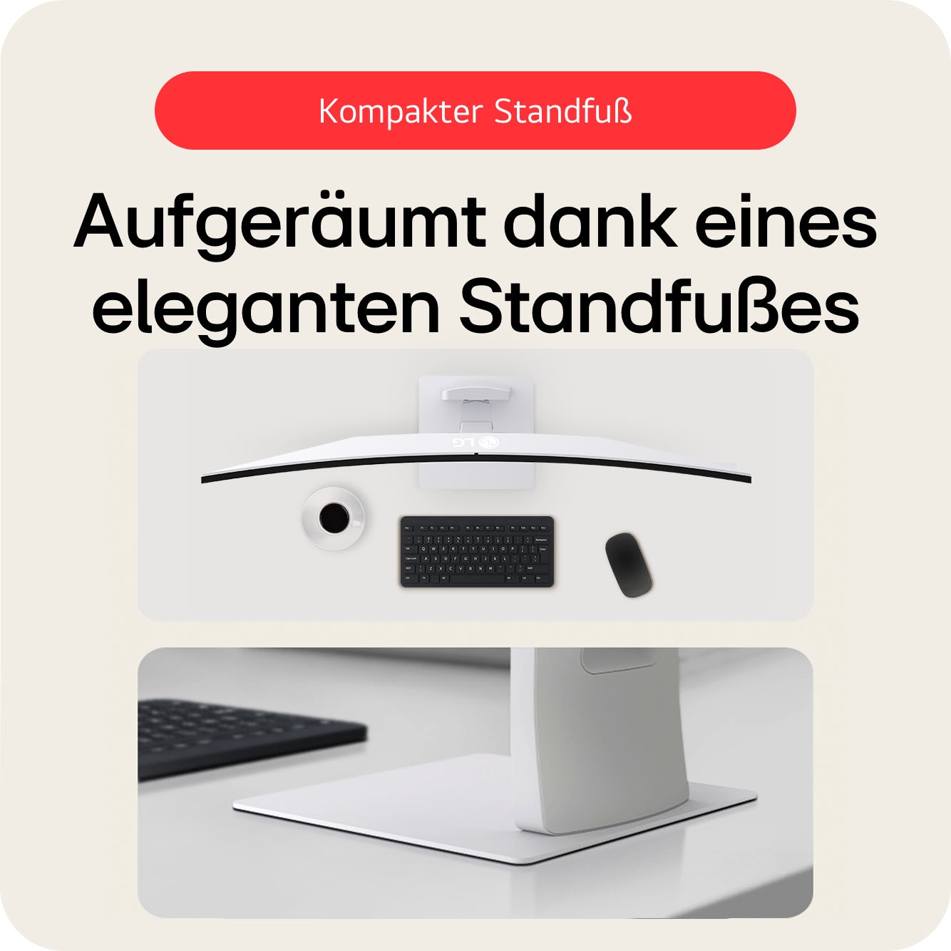 LG Curved-Gaming-Monitor »49U950A« 124 cm/49 ″  5120 x 1440 px DQHD 5 Reaktionszeit 144 Hz