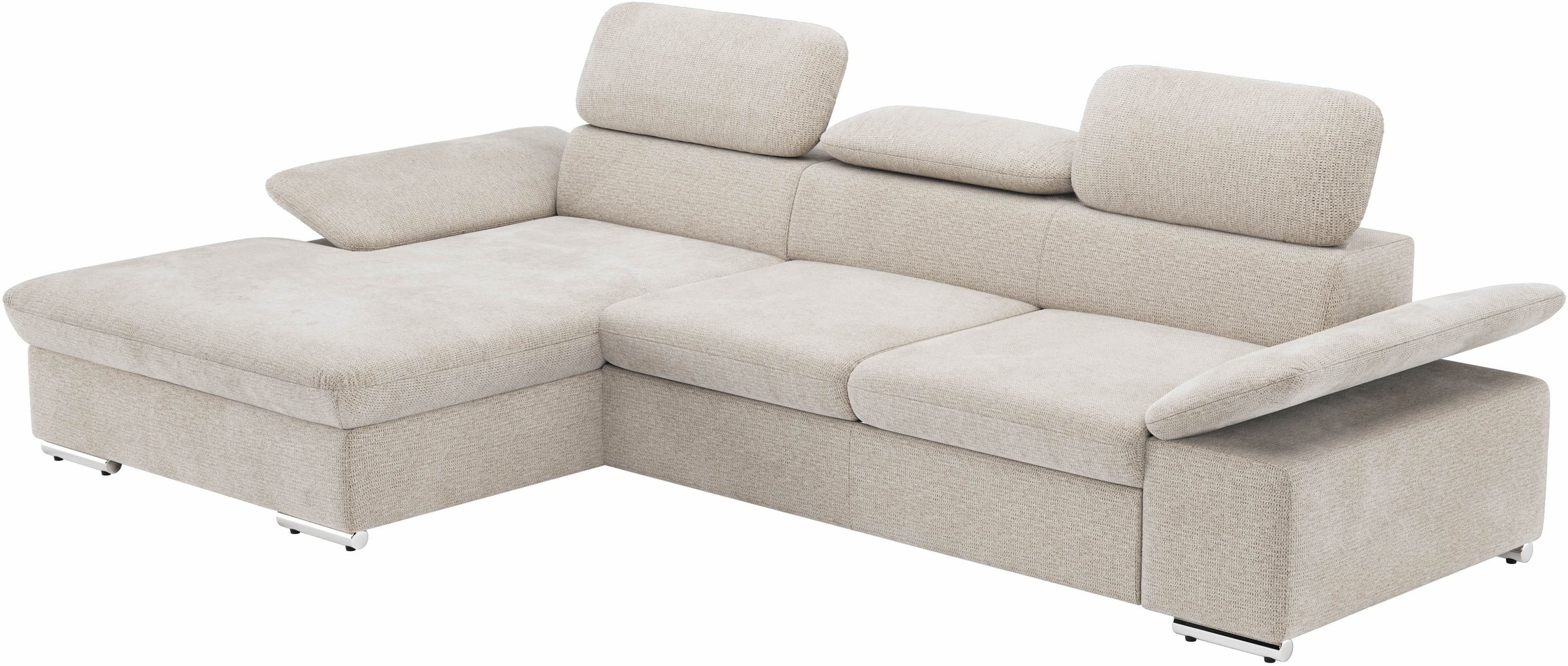 sit&more Ecksofa »Valantine L-Form«, inkl. Kopf- und Armteilverstellung, wahlweise mit Bettfunktion