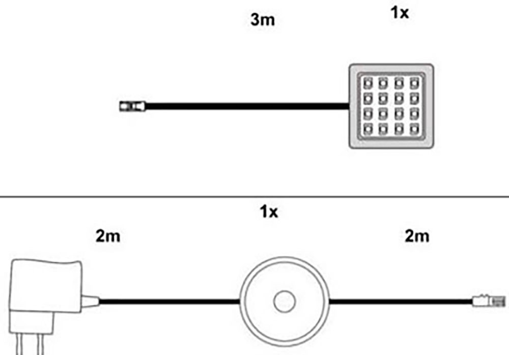 trendteam LED Schrankinnenraumbeleuchtung LED-Board 1 Stk. Warmweiß