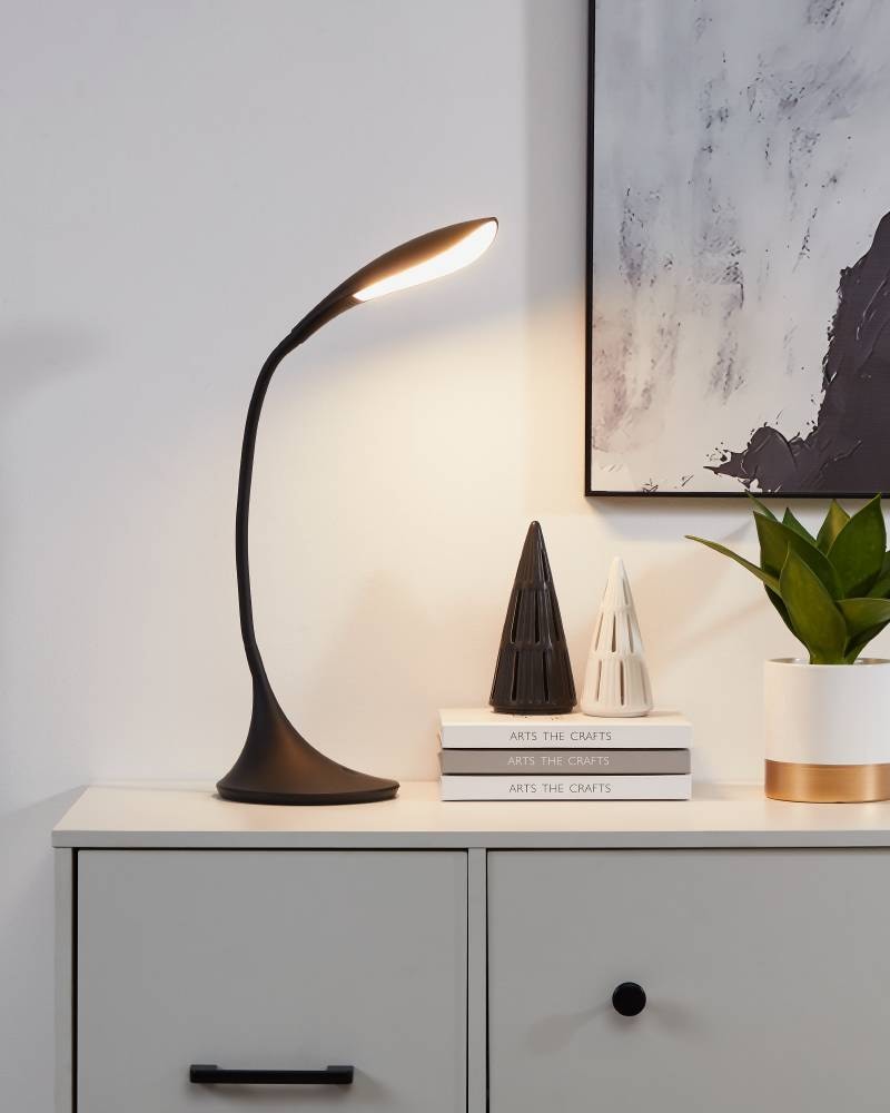 EGLO Schreibtischleuchte »DAMBERA«, Leuchtmittel LED-Modul | LED fest integriert, Tischleuchte mit Touch, dimmbar