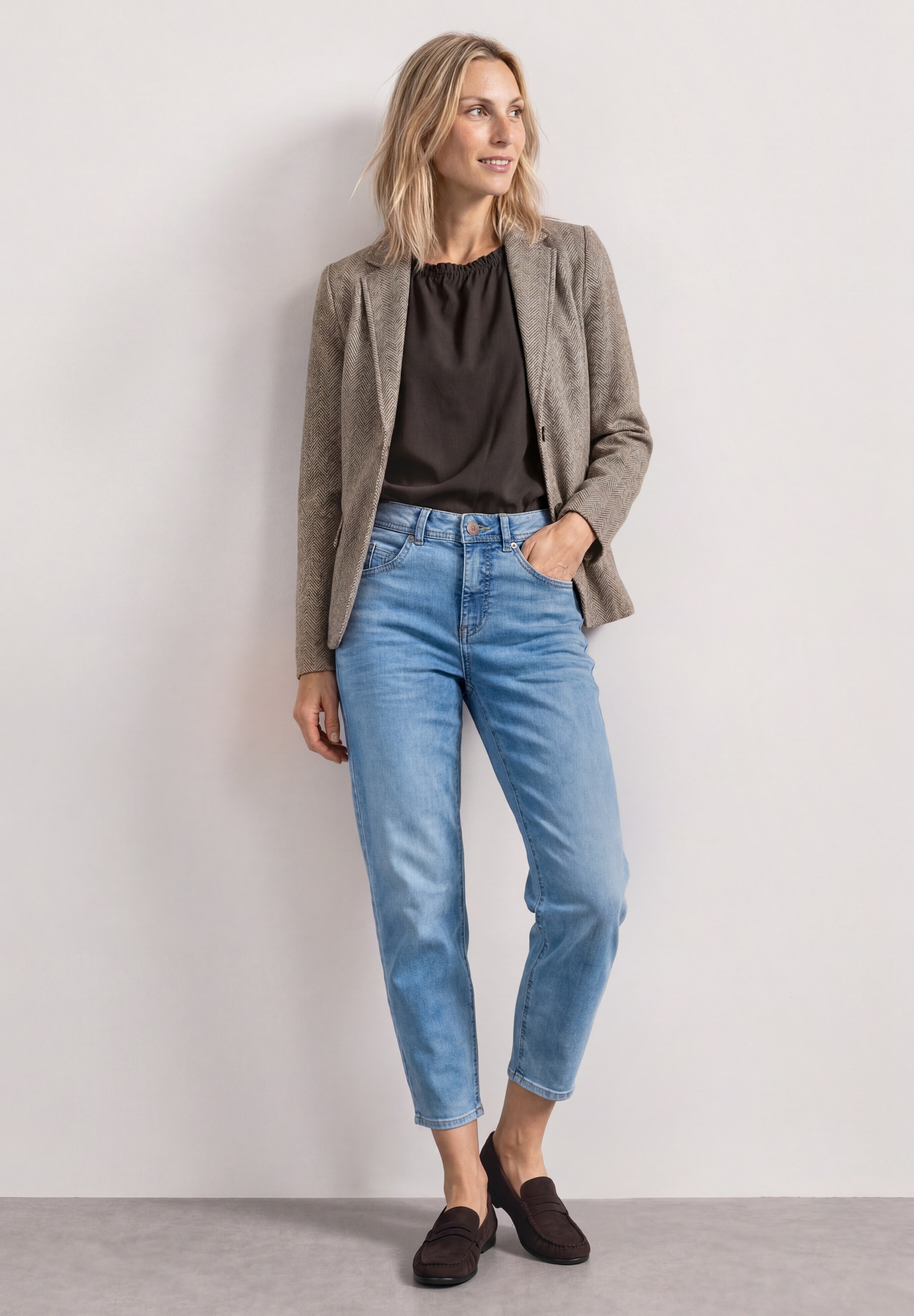 STREET ONE Jackenblazer mit Reverskragen und Dessin
