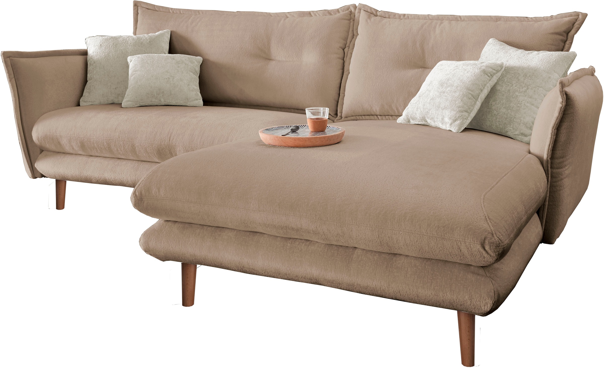 INOSIGN Ecksofa »Lazio modern und bequem, schmale Armlehnen, tolle Detailve günstig online kaufen