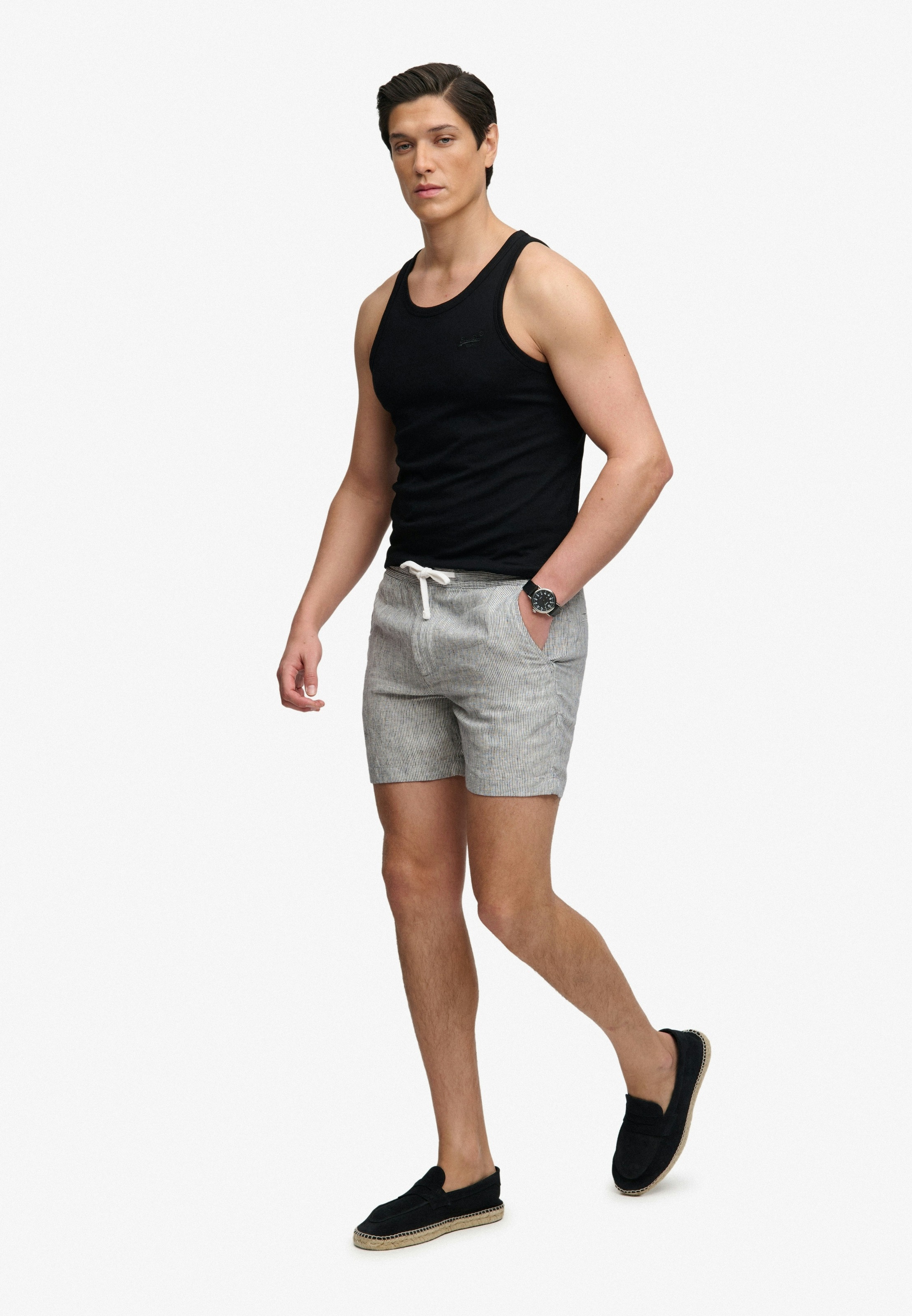 Superdry Shorts »MERCHANT LINEN SHORT«  aus Leinen, Relaxed Fit, mit Reißverschluss