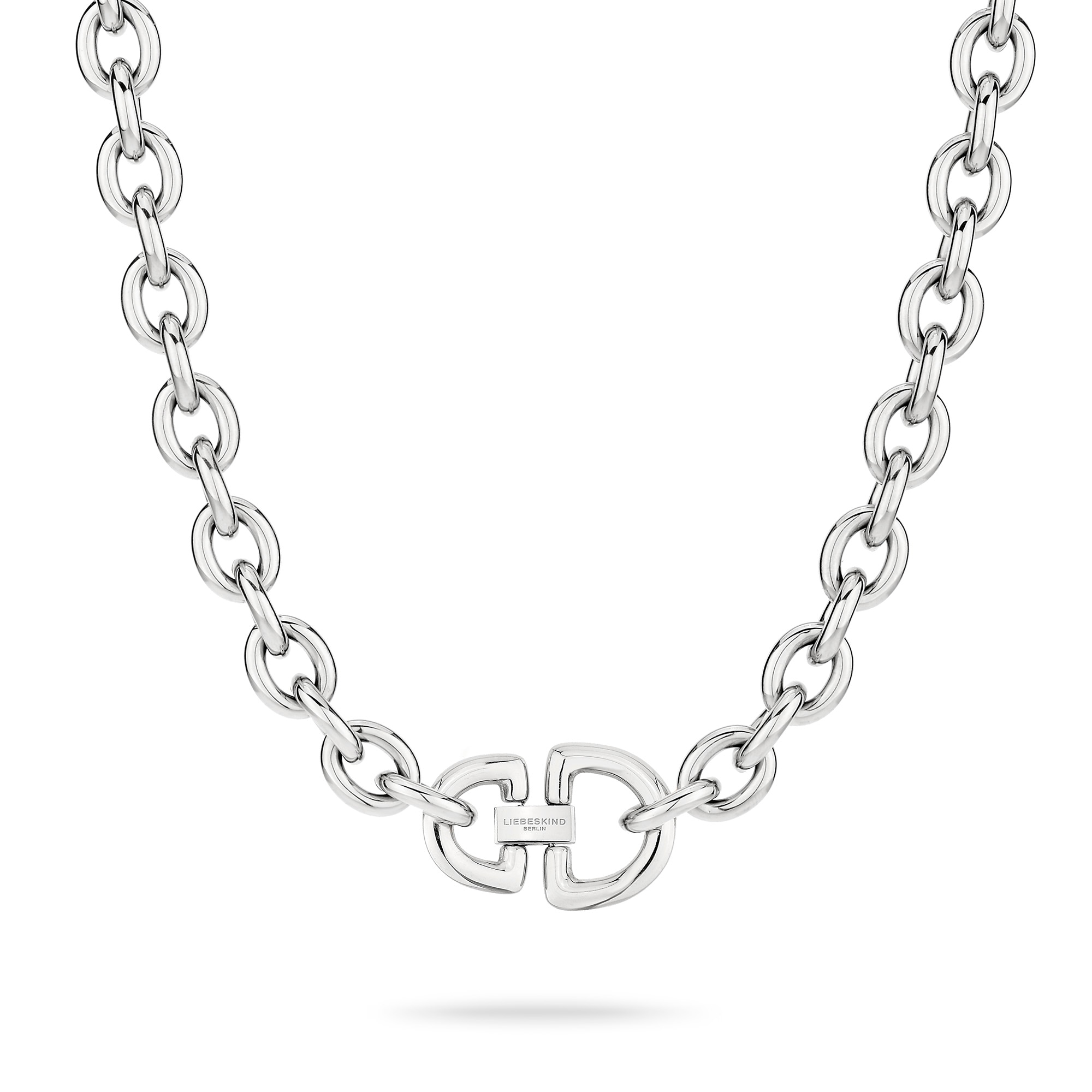 Liebeskind Berlin Kette mit Anhänger »Schmuck Geschenk Edelstahl Halskette The D-Link Statement«