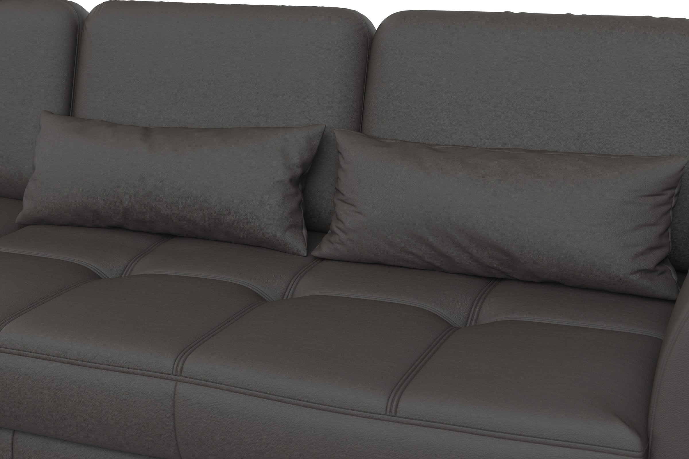 sit&more Ecksofa »Bendigo L-Form«, inklusive Sitztiefenverstellung, Bodenfreiheit 12 cm, in 2 Fußfarben