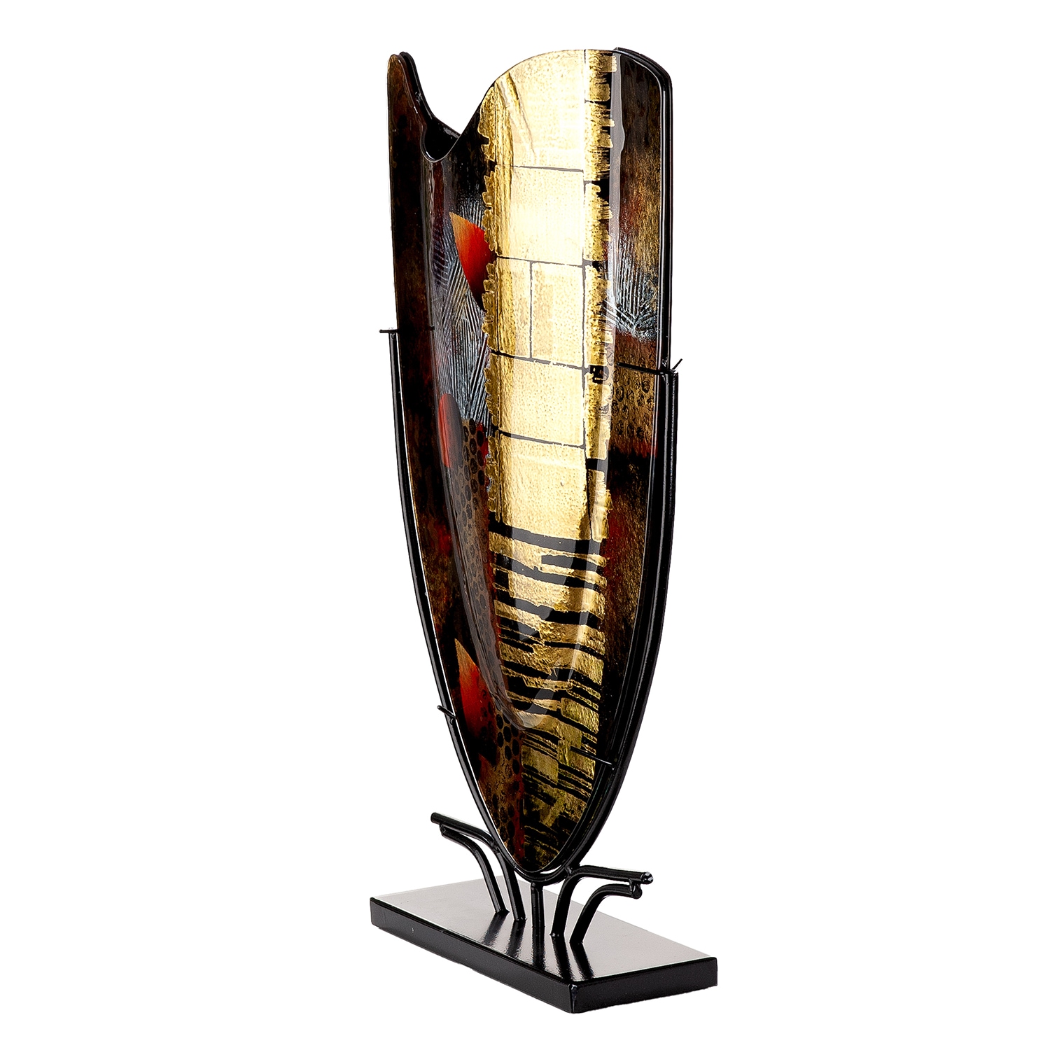 GILDE Bodenvase »Dixion« Innenwände sind handbemalt, nicht wasserdicht