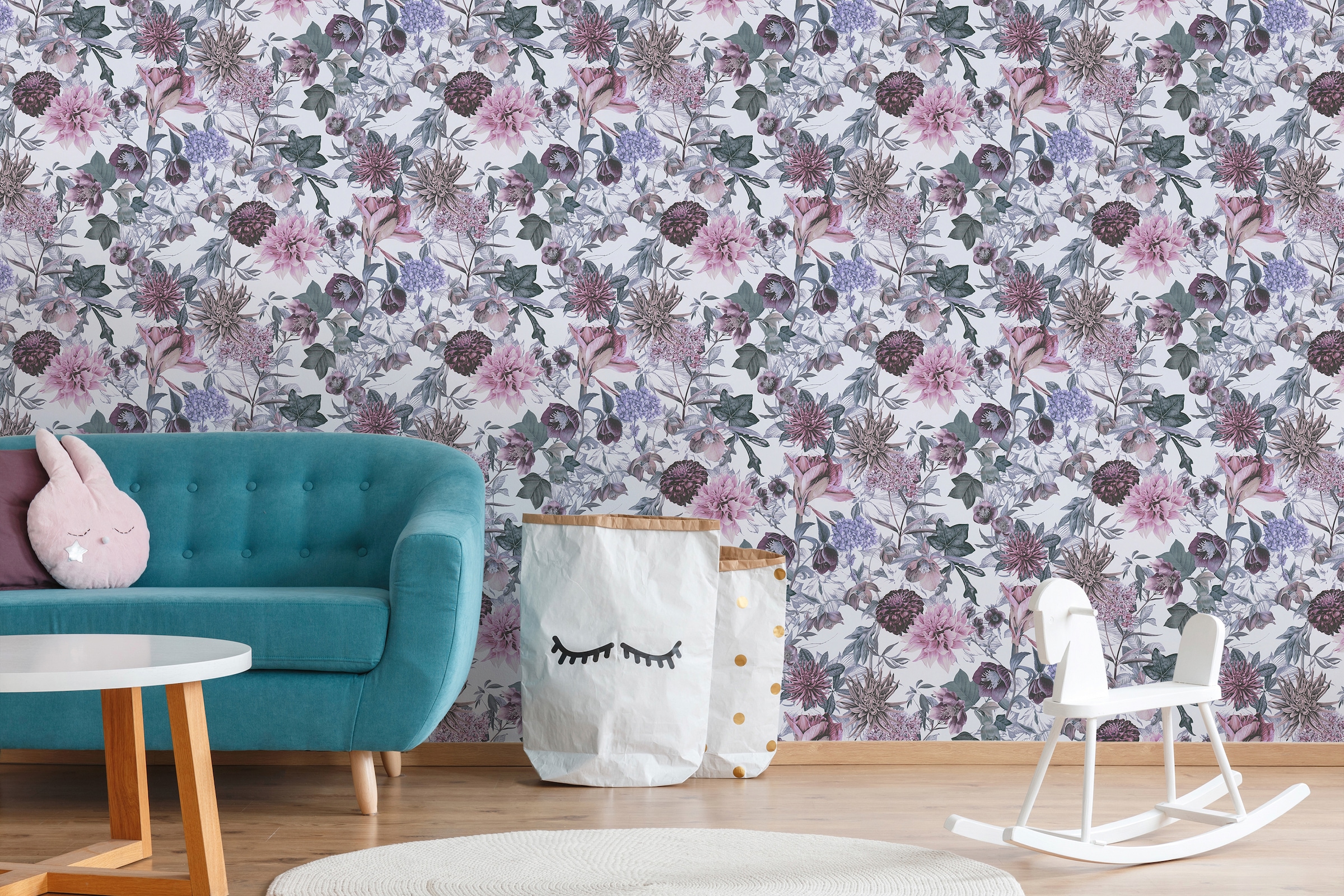 A.S. Création Vliestapete »Dream Flowery«, floral-botanisch-Wald, Florale Tapete Blumenoptik Tapeten Wohnzimmer Schlafzimmer Küche Optik