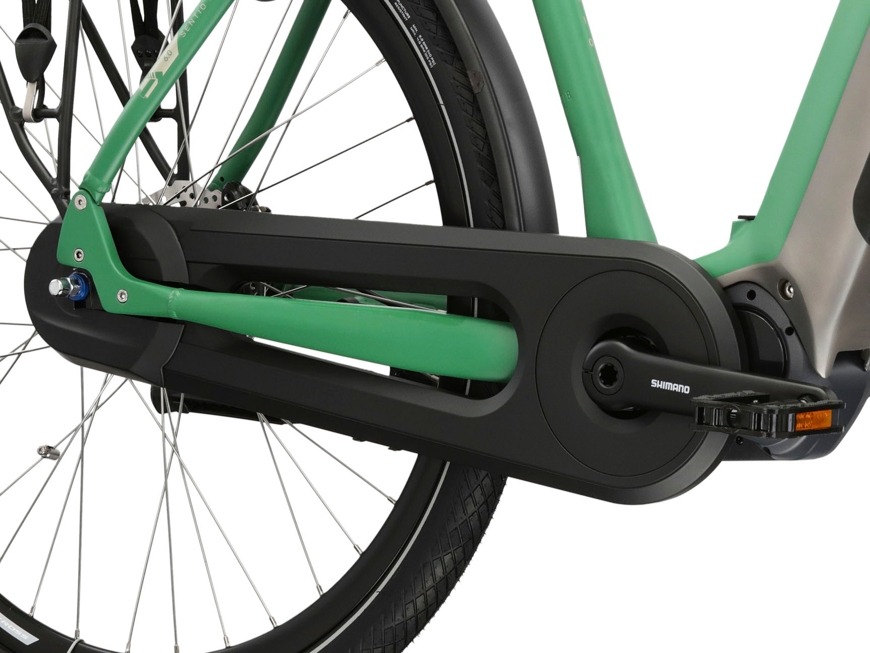 Kross E-Bike »KROSS E-Citybike Damen Sentio 6.0 28" grün«, 8 Gang, Shimano, Nexus, Mittelmotor 250 W, Pedelec, Elektrofahrrad für Damen und Herren