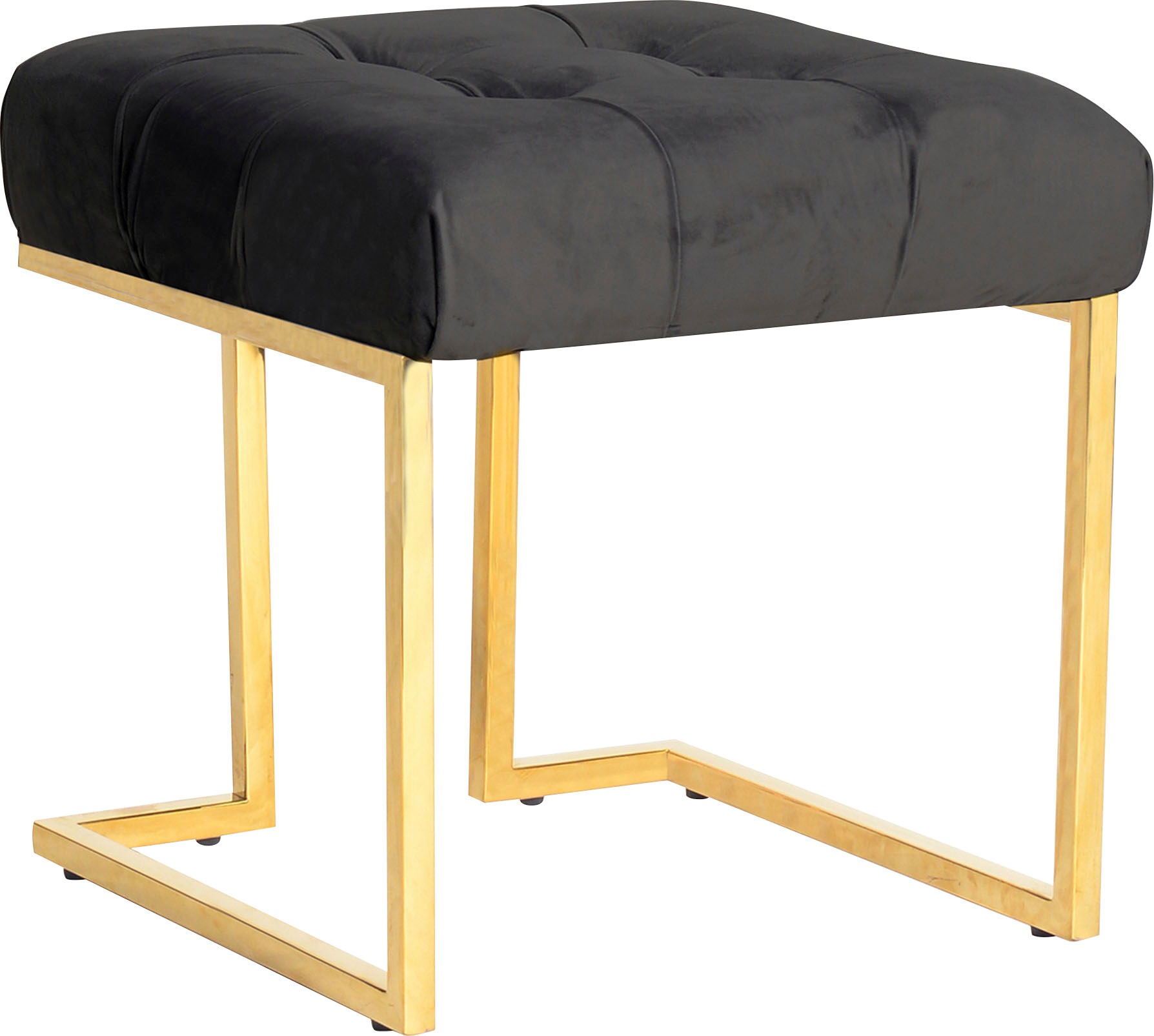 Kayoom Sitzhocker »Hocker Rare, Edler Touch durch goldenes Gestell«, (1 St. günstig online kaufen
