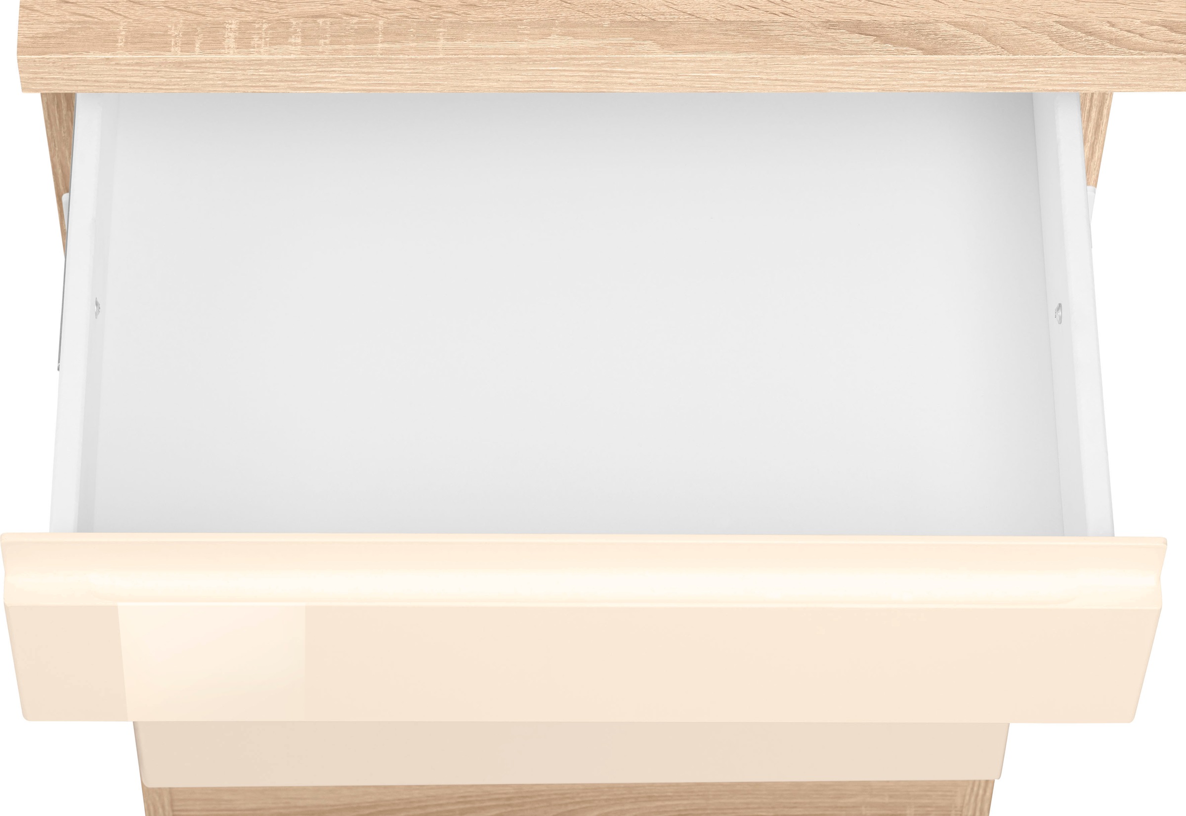 HELD MÖBEL Küchenzeile »Virginia«, Breite 390 cm, mit Glaskeramik-oder Induktionskochfeld