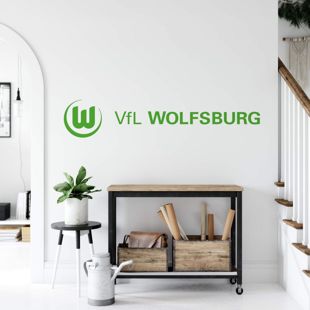 Wall-Art Wandtattoo »Fußball VfL Wolfsburg kaufen Rechnung 3«, auf Logo St.) (1