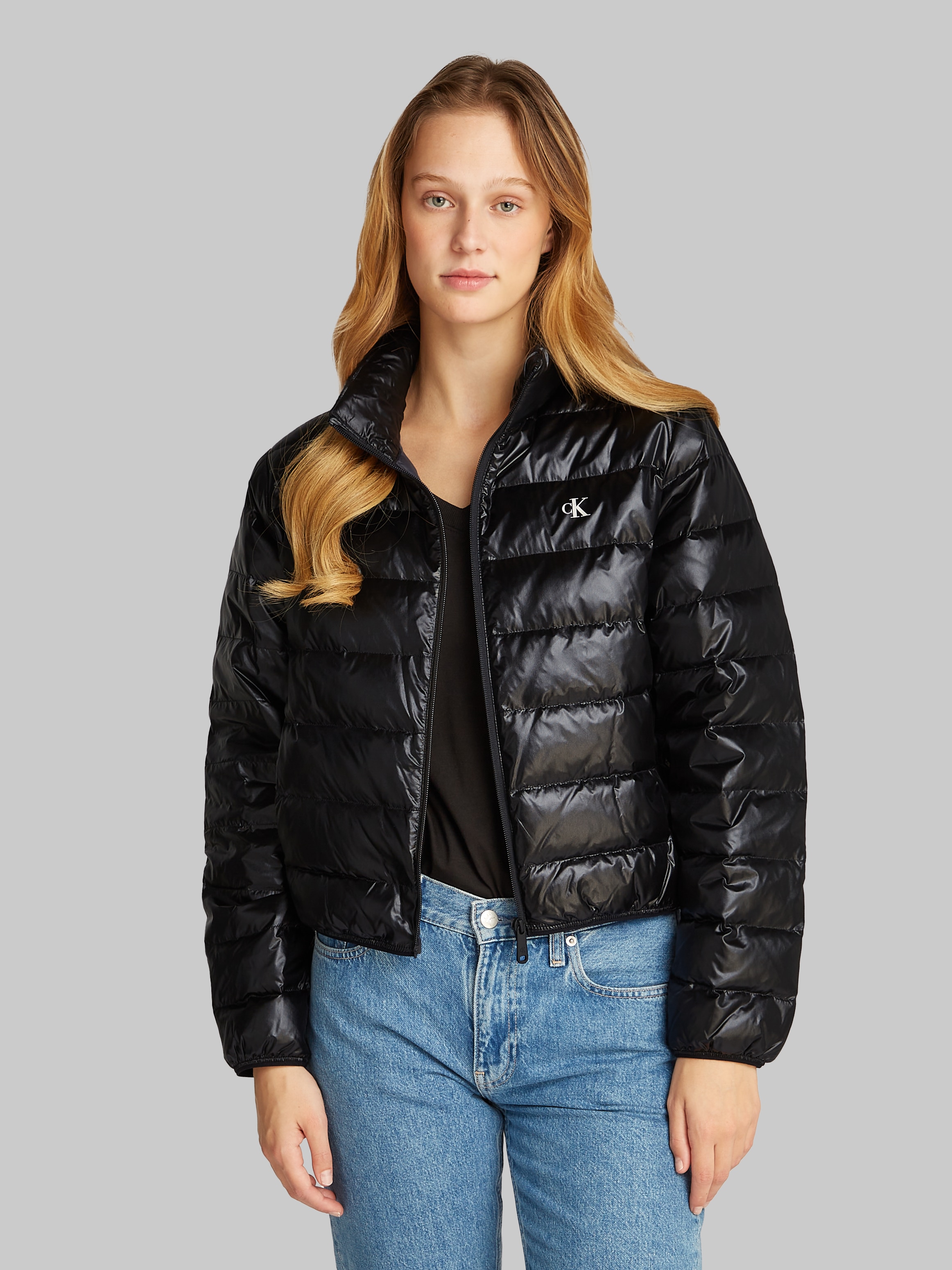 Calvin Klein Jeans Steppjacke »UL DOWN SHINE PUFFER«, mit Logodruck