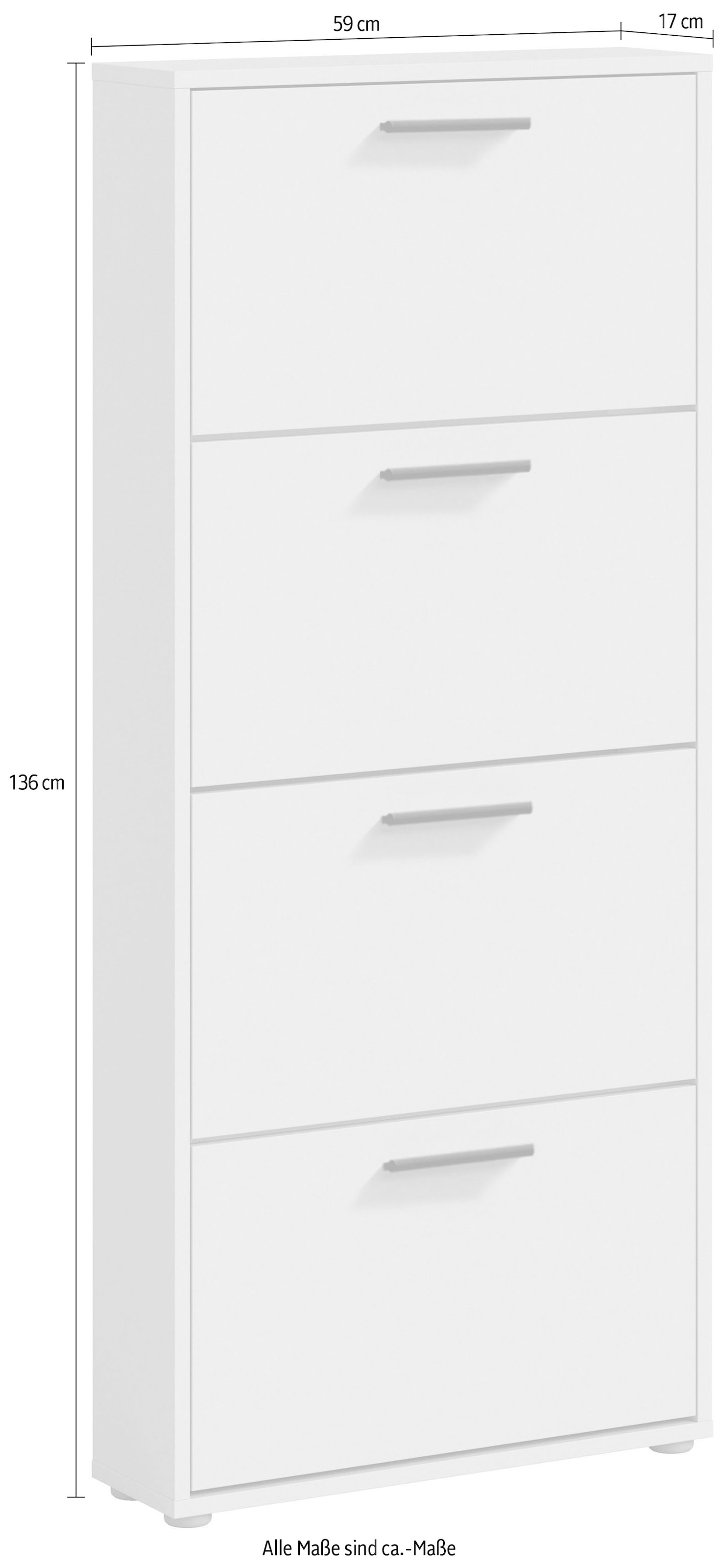 HBZ Schuhkipper »Sam Schuhkipper, Schuhschrank BxHxT 59x136x17 cm« 1 Stk. tlg. Breite 59cm, FSC-Mix Credit