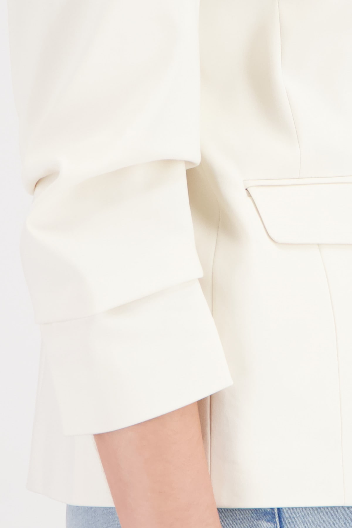 Monari Blouson »Jacke Blazer Kräuselärmel« ohne Kapuze Regular fit mit Raffungen an den Ärmeln