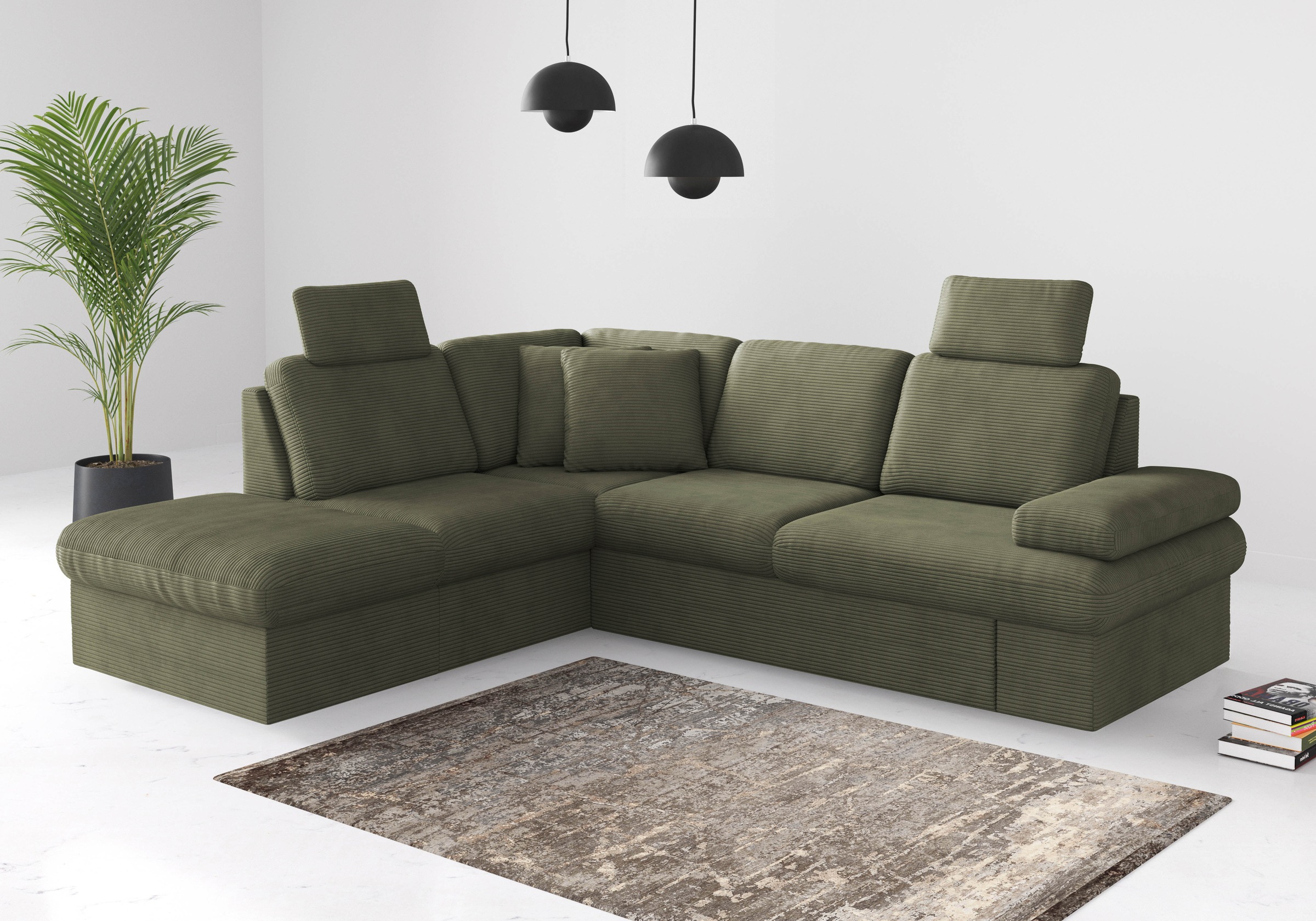 sit&more Ecksofa »Moreno L-Form, B: 238 cm« mit Armteilverstellung, optiona günstig online kaufen