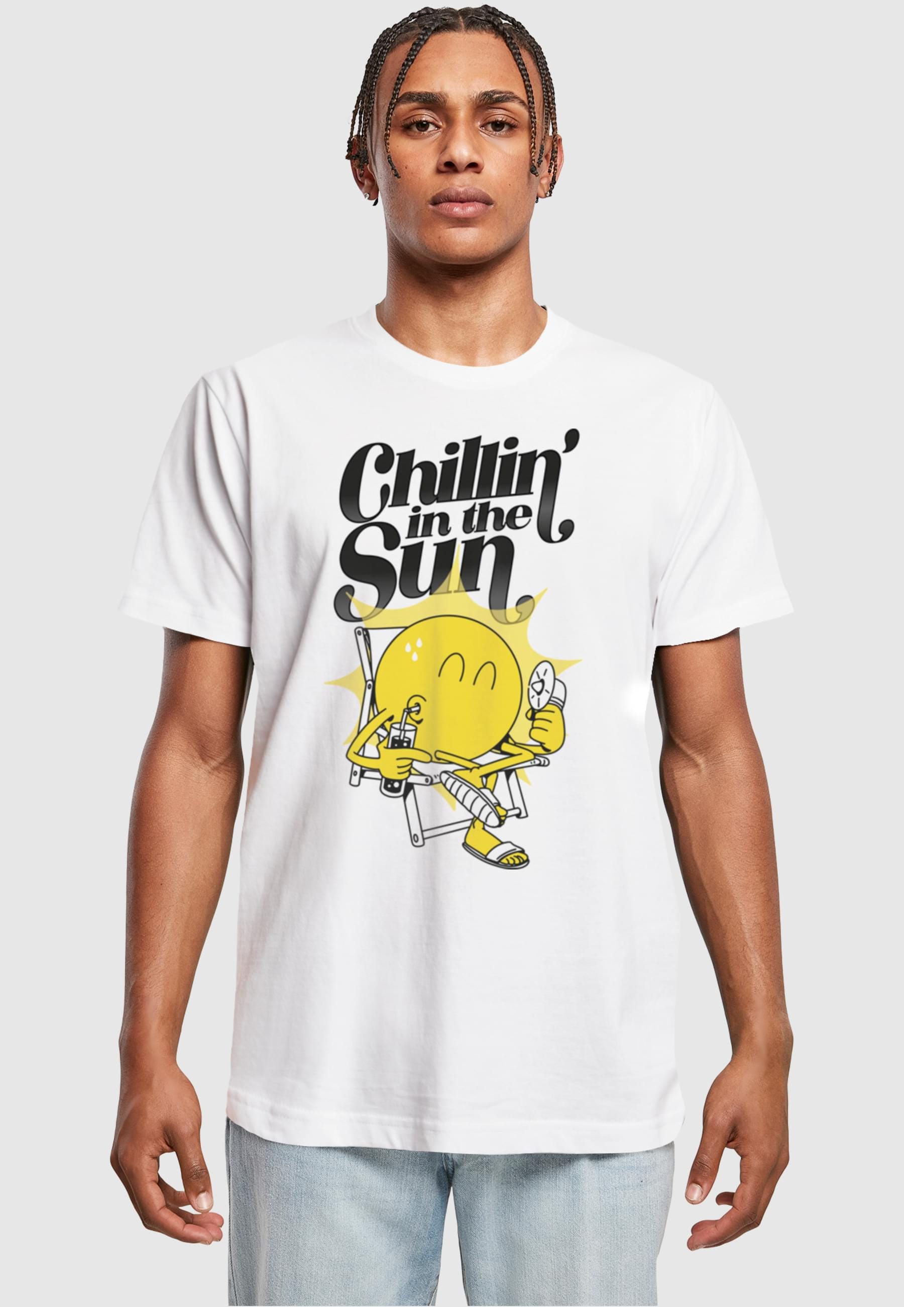 MisterTee T-Shirt »MisterTee Herren Chillin' the Sun Tee« 1 Stk.