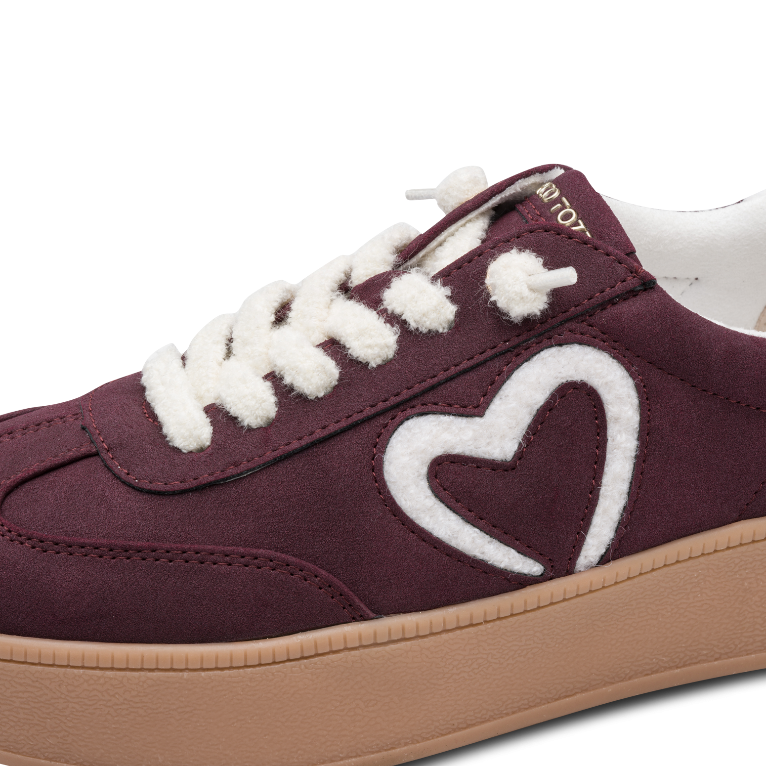 MARCO TOZZI Slip-On Sneaker  Freizeitschuh, Plateausneaker, Slipper mit Plüsch-Herz