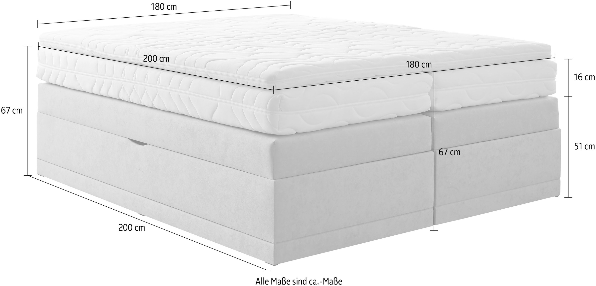 Westfalia Schlafkomfort Boxspringbett