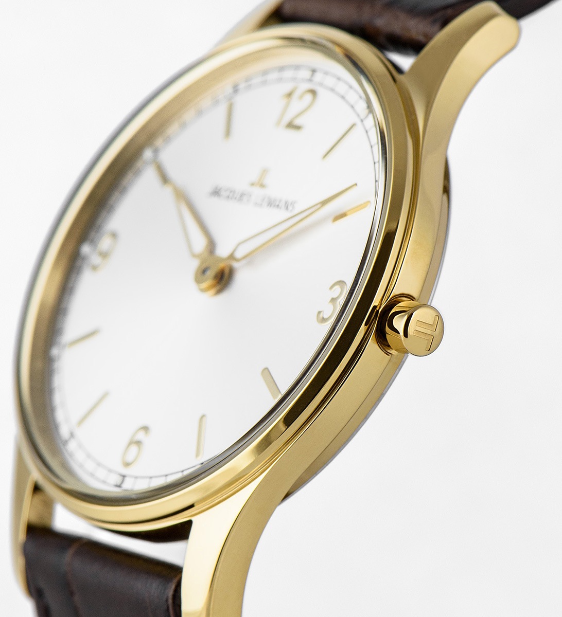 Jacques Lemans Quarzuhr »London«, Armbanduhr, Damenuhr, Lederarmband, gehärtetes Crystexglas