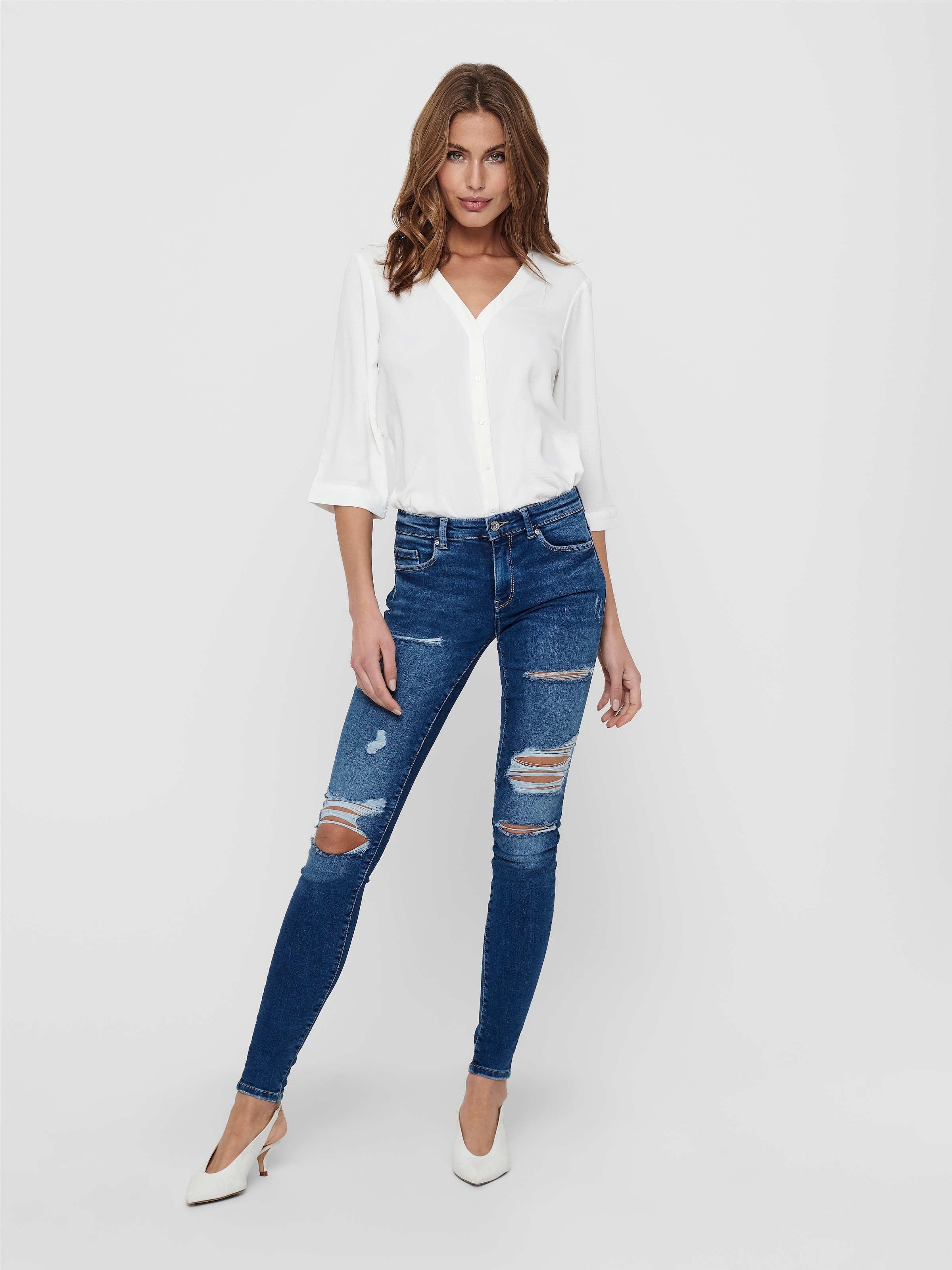 JDY Shirtbluse »JDYLION CAPOTE 3/4 SHIRT WVN NOOS«