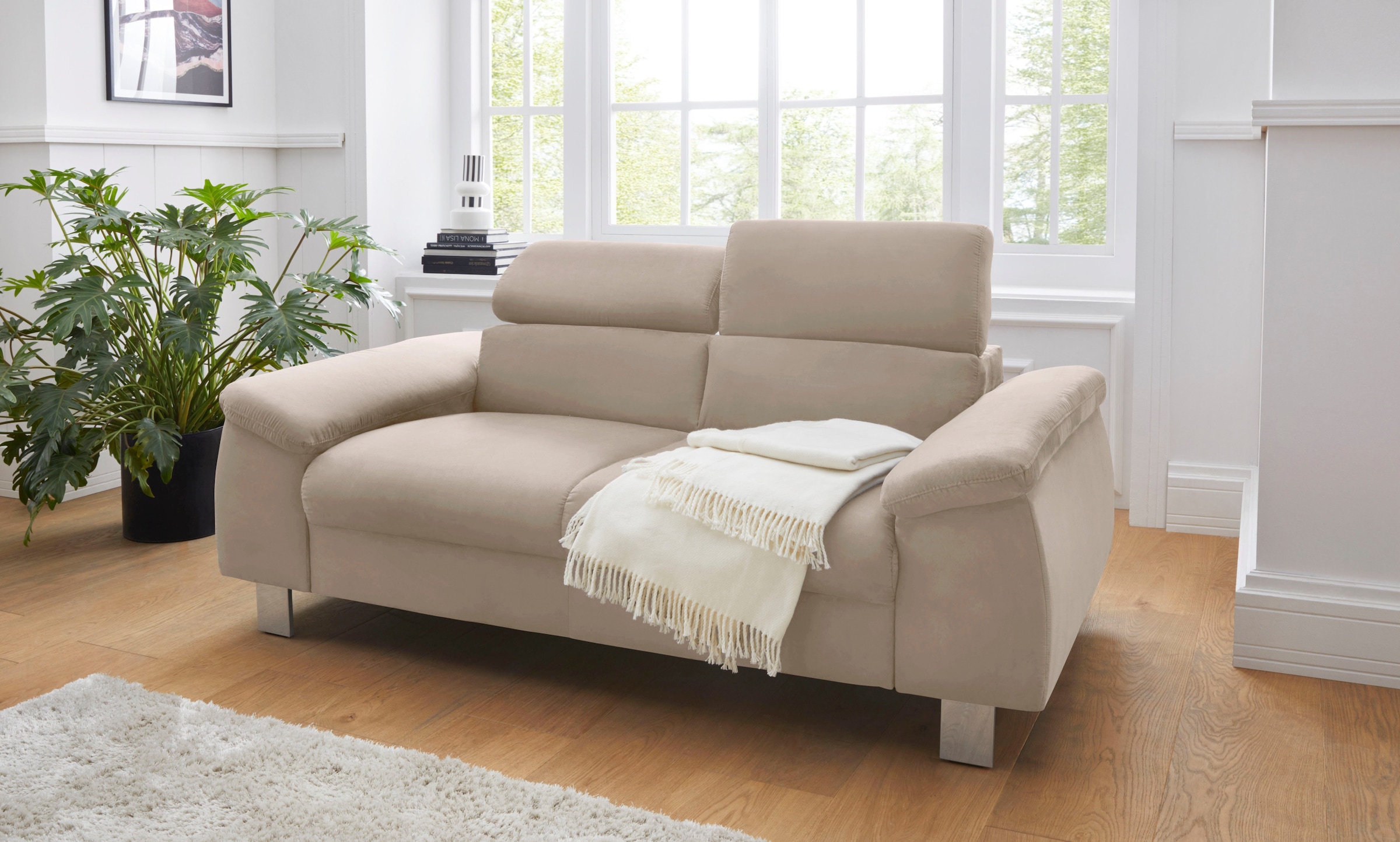 COTTA Polstergarnitur »Komaris, B: 177 bzw. 100 cm« Set, Set: 2er-Sofa & Ho günstig online kaufen