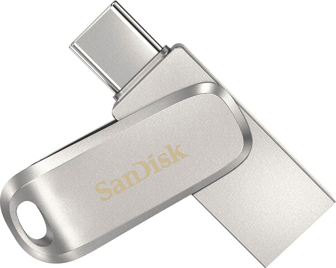 Sandisk USB-Stick »Ultra® Dual Drive Luxe USB Type-C™ 64 GB« (64GB GB USB 3.1 Lesegeschwindigkeit 150 MB/s)
