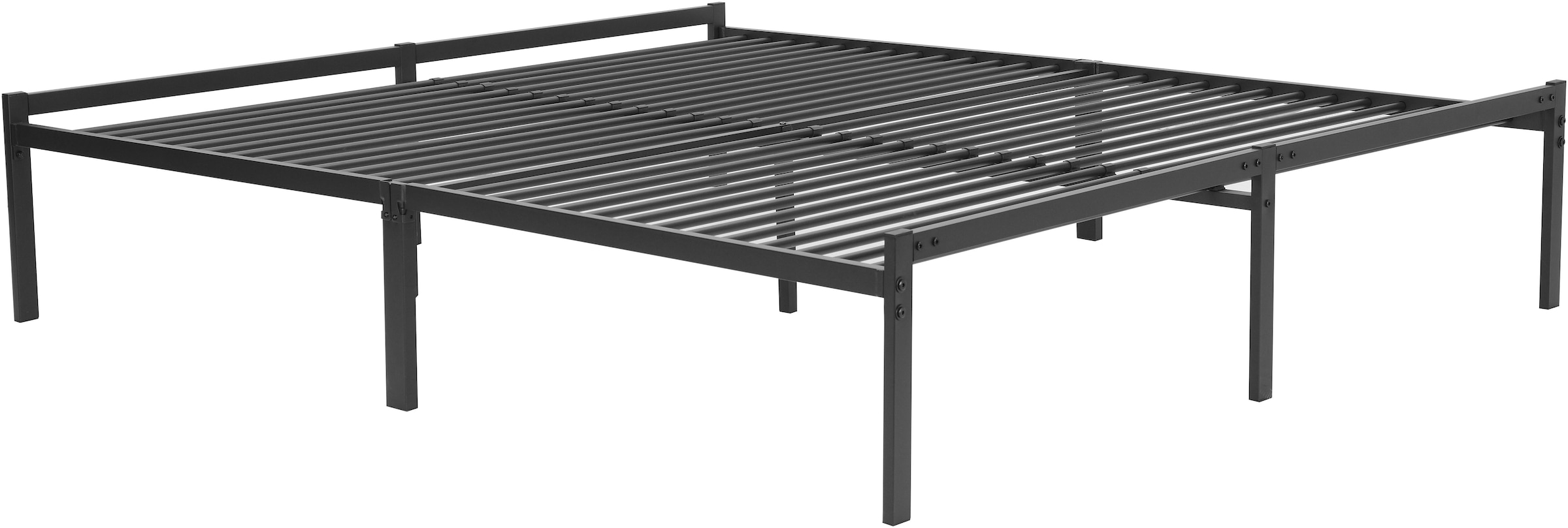 INOSIGN Metallbett »LIST Bett Bettgestell Bettrahmen Einzelbett Doppelbett«, (Stahlbett schwarz in TOP Qualität und 4 Breiten), Bett mit 26 Lattenroste zum Schutz der Matratze Bestseller