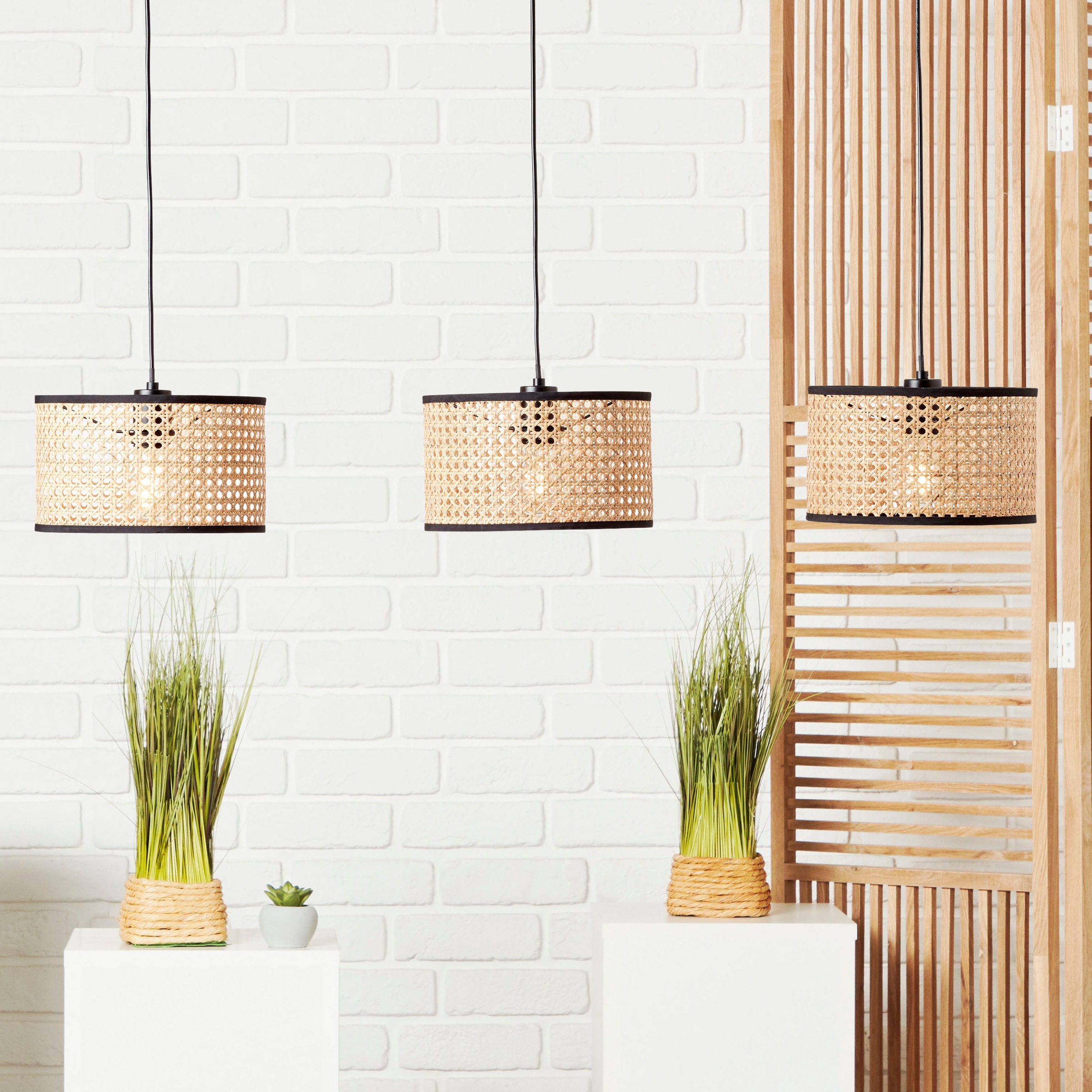 Brilliant Pendelleuchte »Wiley«, 3 flammig, Leuchtmittel E27   ohne Leuchtm günstig online kaufen