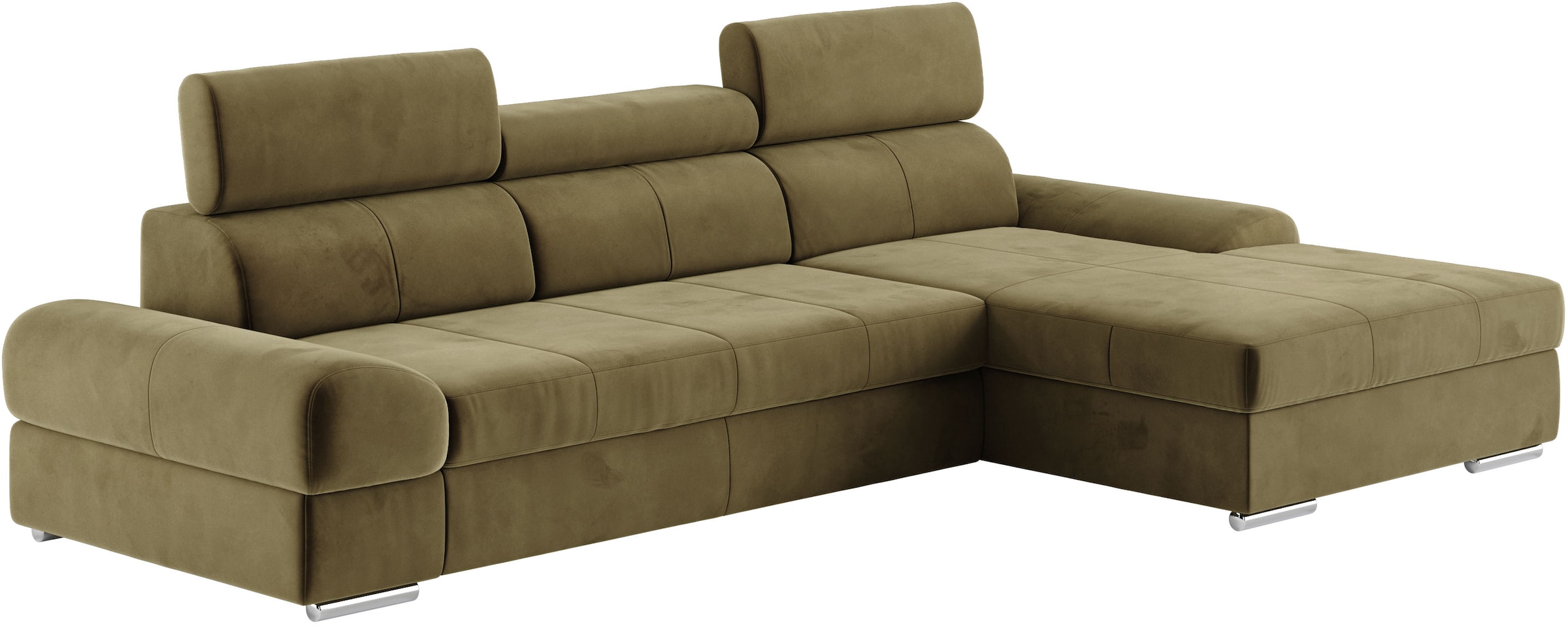 sit&more Ecksofa »Broadway L-Form«, inklusive Kopfteilverstellung, wahlweise mit Bettfunktion