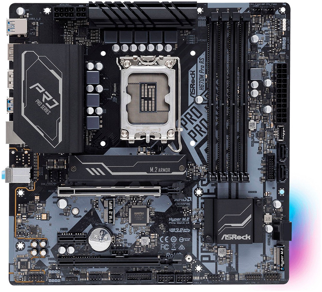 Asrock Mainboard »H670M Pro RS«