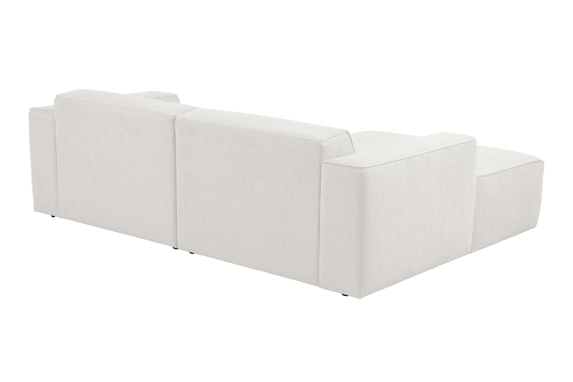 andas Ecksofa »Noord mit Kedernaht, Breite 234 cm«, Cord, Struktur, Webstoff, mit Wellenunterfederung, Massivholzrahmen