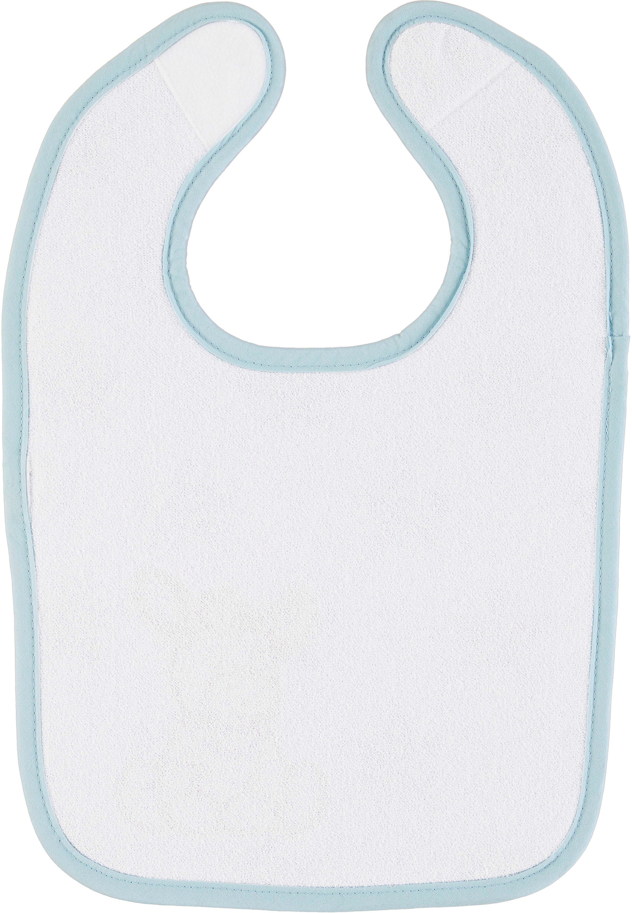 Sterntaler® Lätzchen »Klettlätzchen Plastik, Emmi, mittelblau«