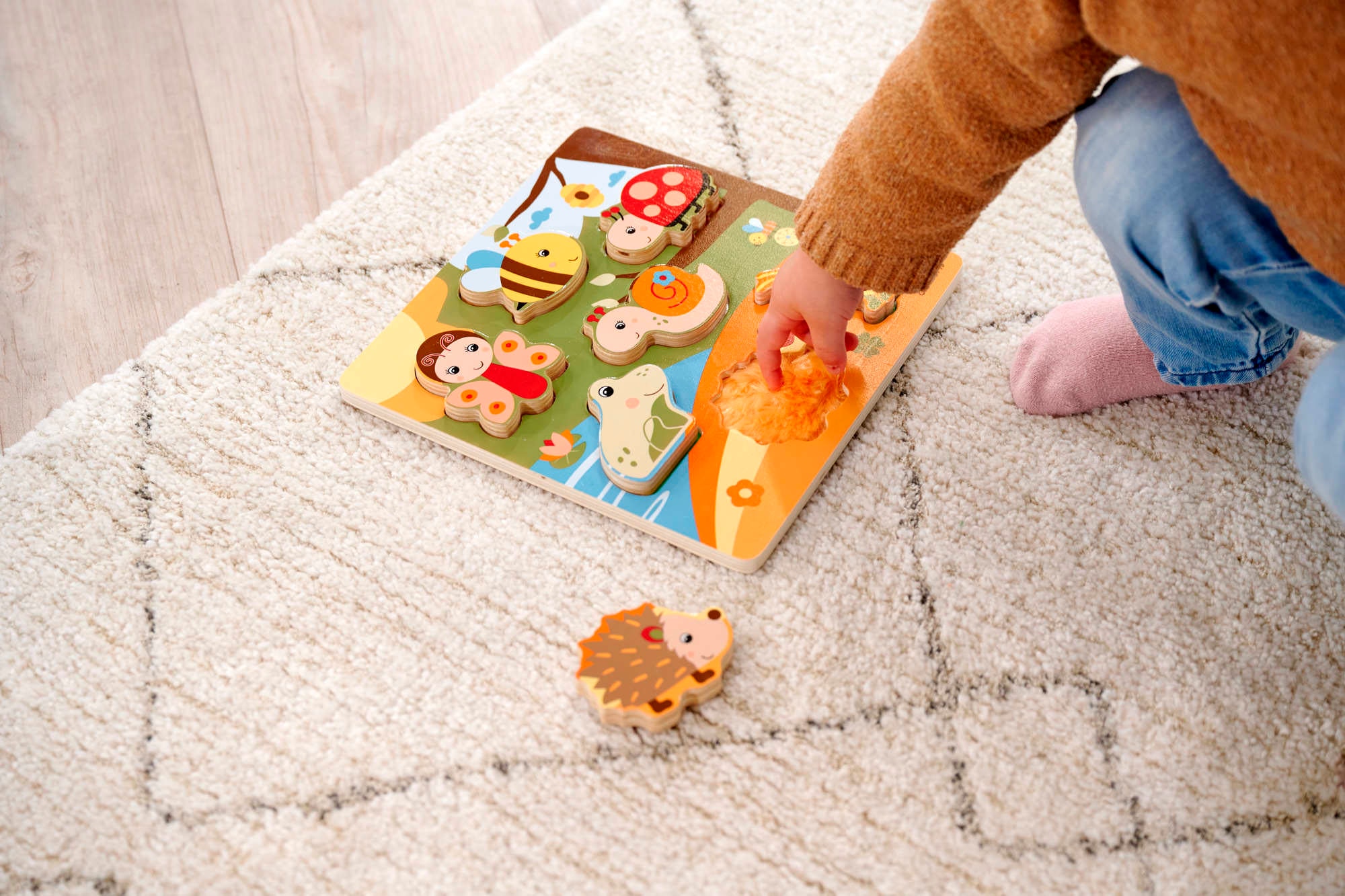Eichhorn Steckpuzzle »Fühlpuzzle mit Stoff«, FSC® - schützt Wald - weltweit