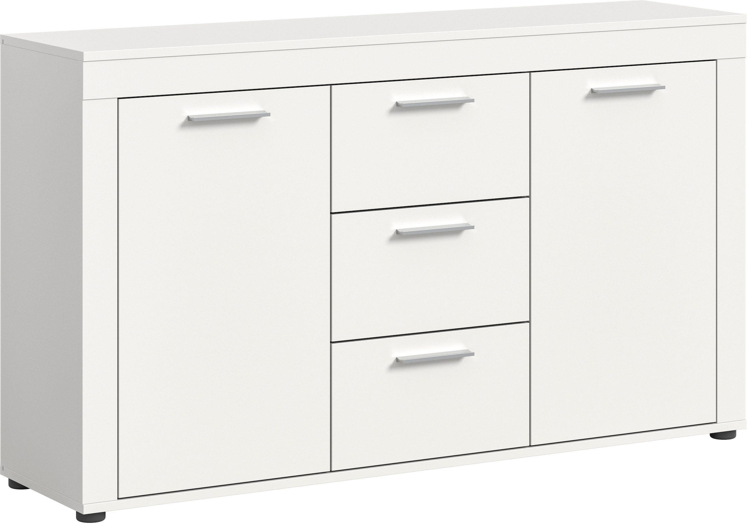 INOSIGN Sideboard »Aosta, Breite 125 cm, in verschiedenen Farbausführungen«, mit 2 Türen und 3 Schubkästen, Wohnzimmer, Kommode, Schrank